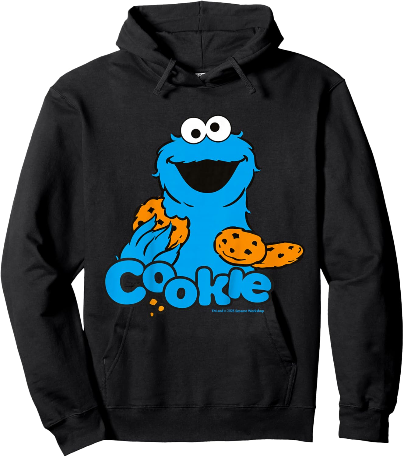 Sesame Street Cookie Monster Best Cookies Happy Classic Pose Hoodie - Hoodie | Black