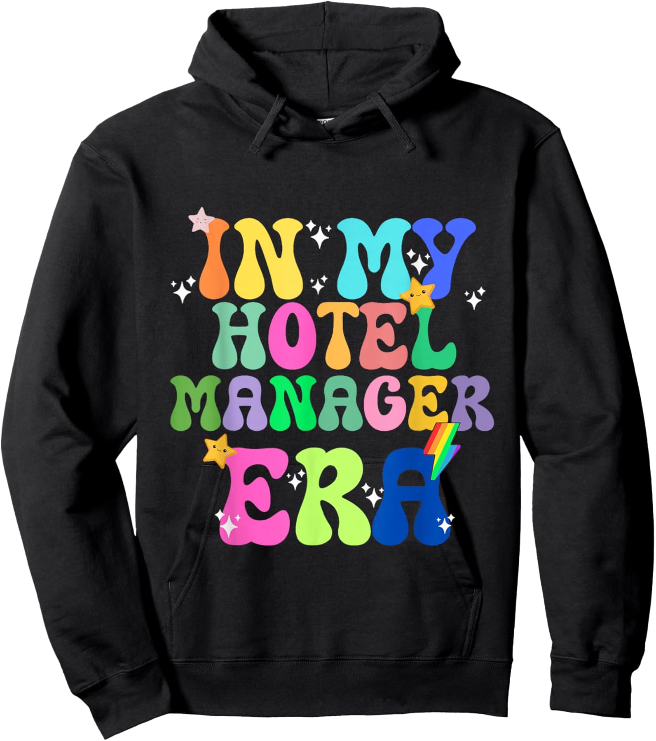 In My Hotel Manager Era Hospitality Leadership Gift Hoodie - Hoodie | Black