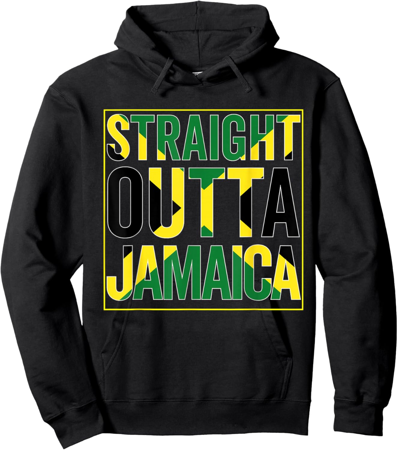 Jamaica Flag Souvenir Jamaican Vintage Men Women Boy Girls Hoodie - Hoodie | Black