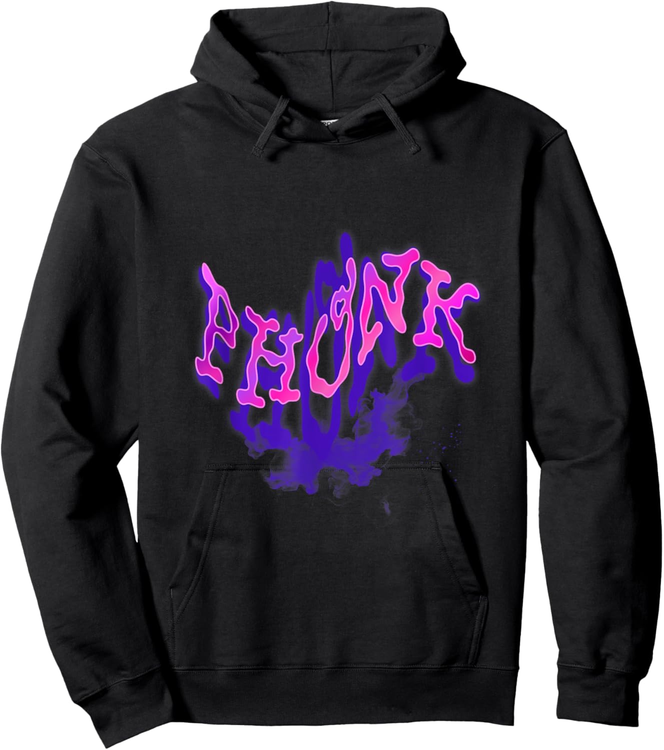 Vibrant Phonk Music Psychedelic Rave Aesthetic Culture Vibes Hoodie - Hoodie | Black