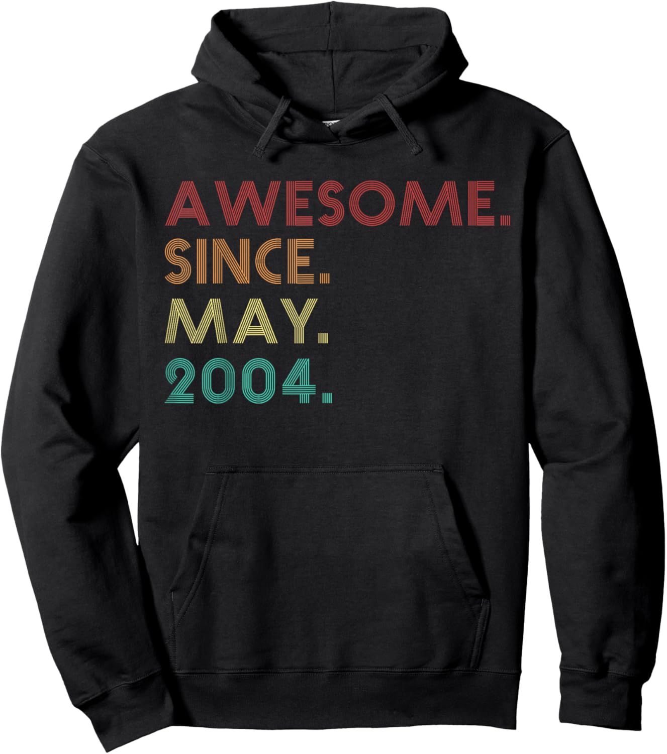 Awesome Since May 2004 Funny 21st Birthday Hoodie - Hoodie | Black