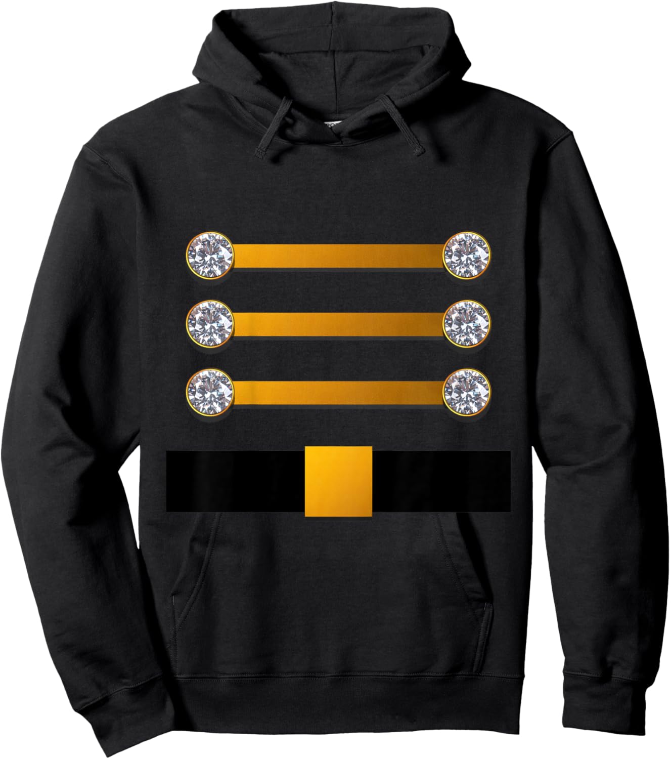 Kids Nutcracker Costume Christmas Little Drummer Boy Outfit Hoodie - Hoodie | Black