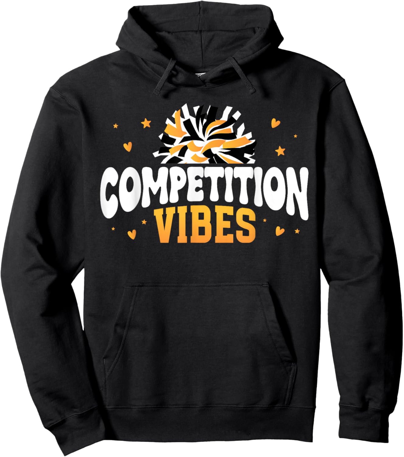 Competition Vibes Cheer Comp Day Cheerleader Competition Day Hoodie - Hoodie | Black