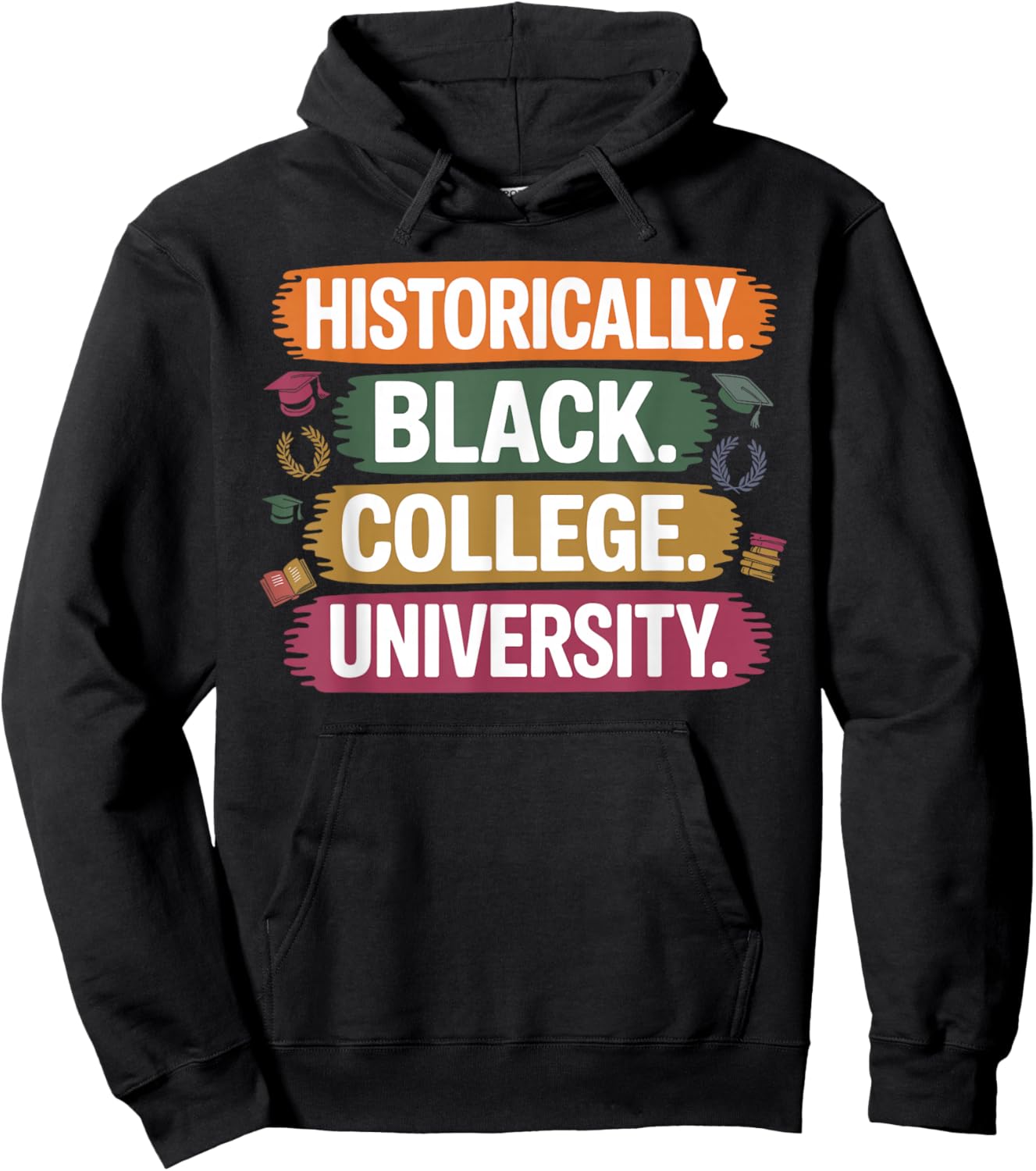 Cool HBCU Graduation Design Women Kids HBCU Grad Hoodie - Hoodie | Black