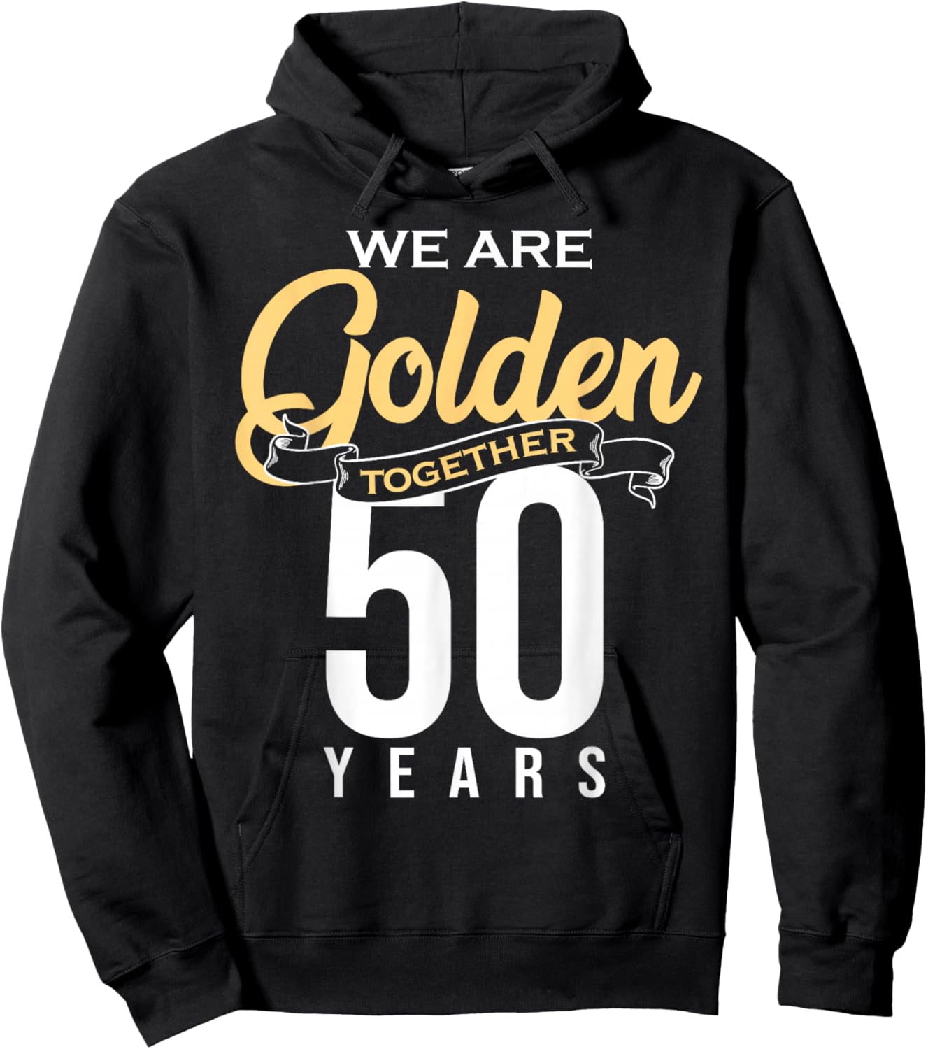 50th Wedding Anniversary Art Women 50th Anniversary Hoodie - Hoodie | Black