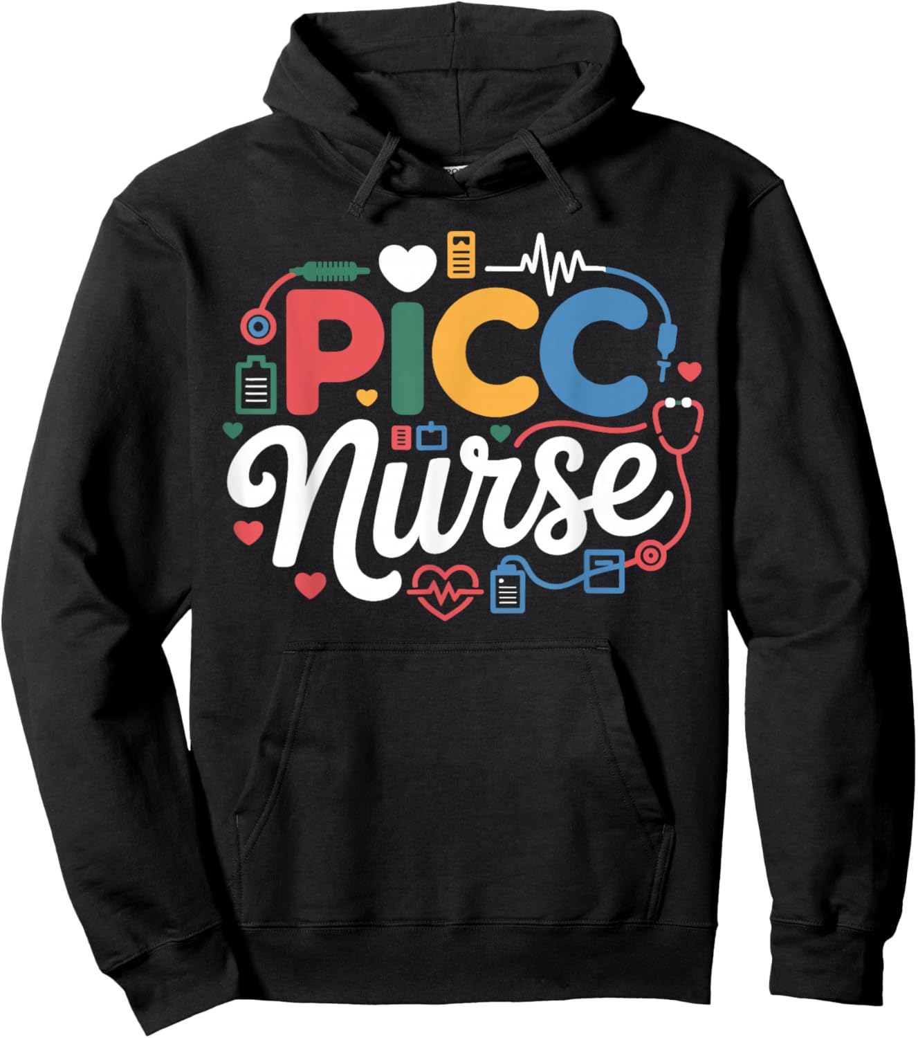 PICC Nurse Vascular Access Nursing Team Medical Assistant Hoodie - Hoodie | Black