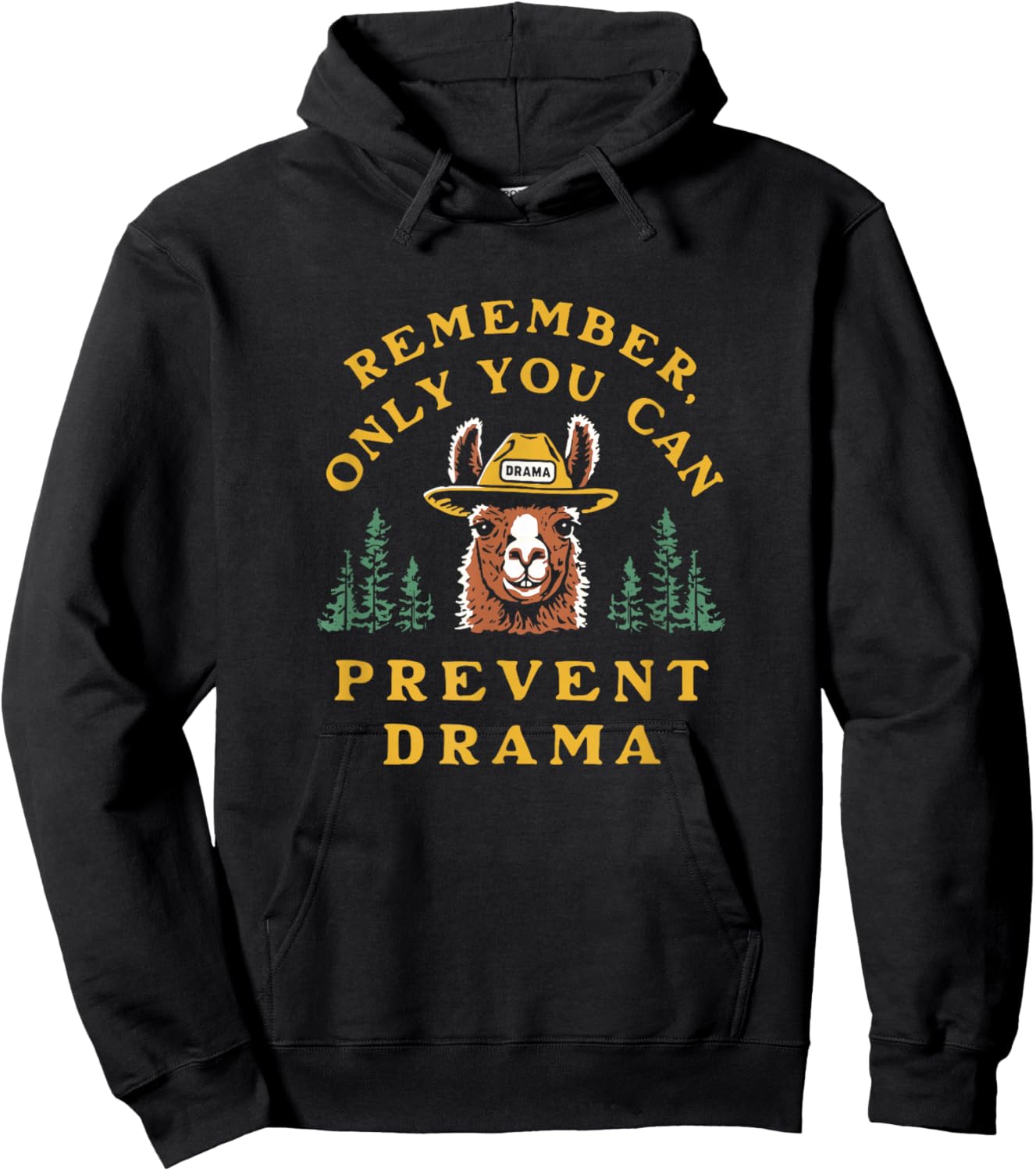 Funny Only You Can Prevent Drama , Women Hoodie - Hoodie | Black