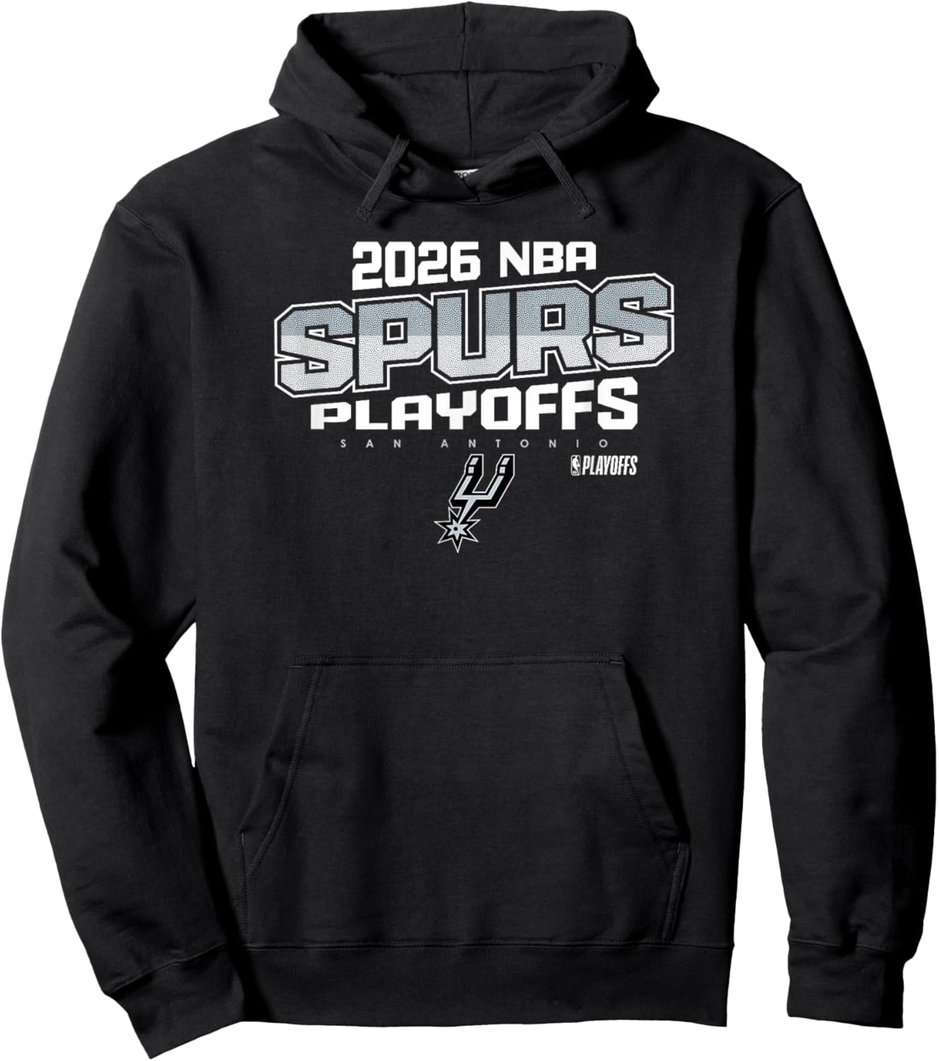 NBA Officiel 2026 Playoffs San Antonio Spurs Niveau supérieur Hoodie - Hoodie | Black