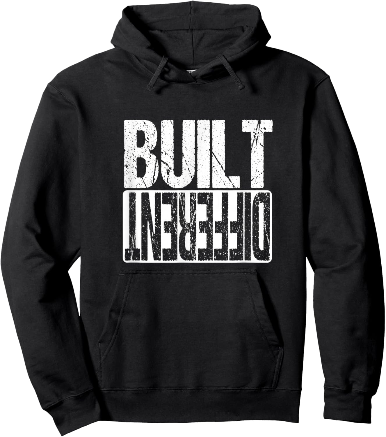 Motivational Hustle Built Different Grind Execution Hoodie - Hoodie | Black