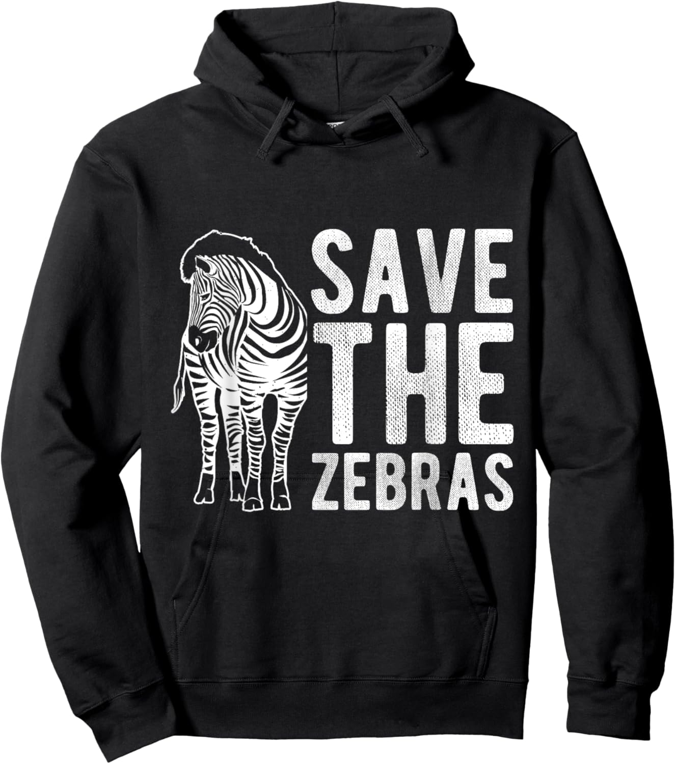 SAVE THE Zebras Zebra Conservation Wildlife Fan Nature Hoodie - Hoodie | Black