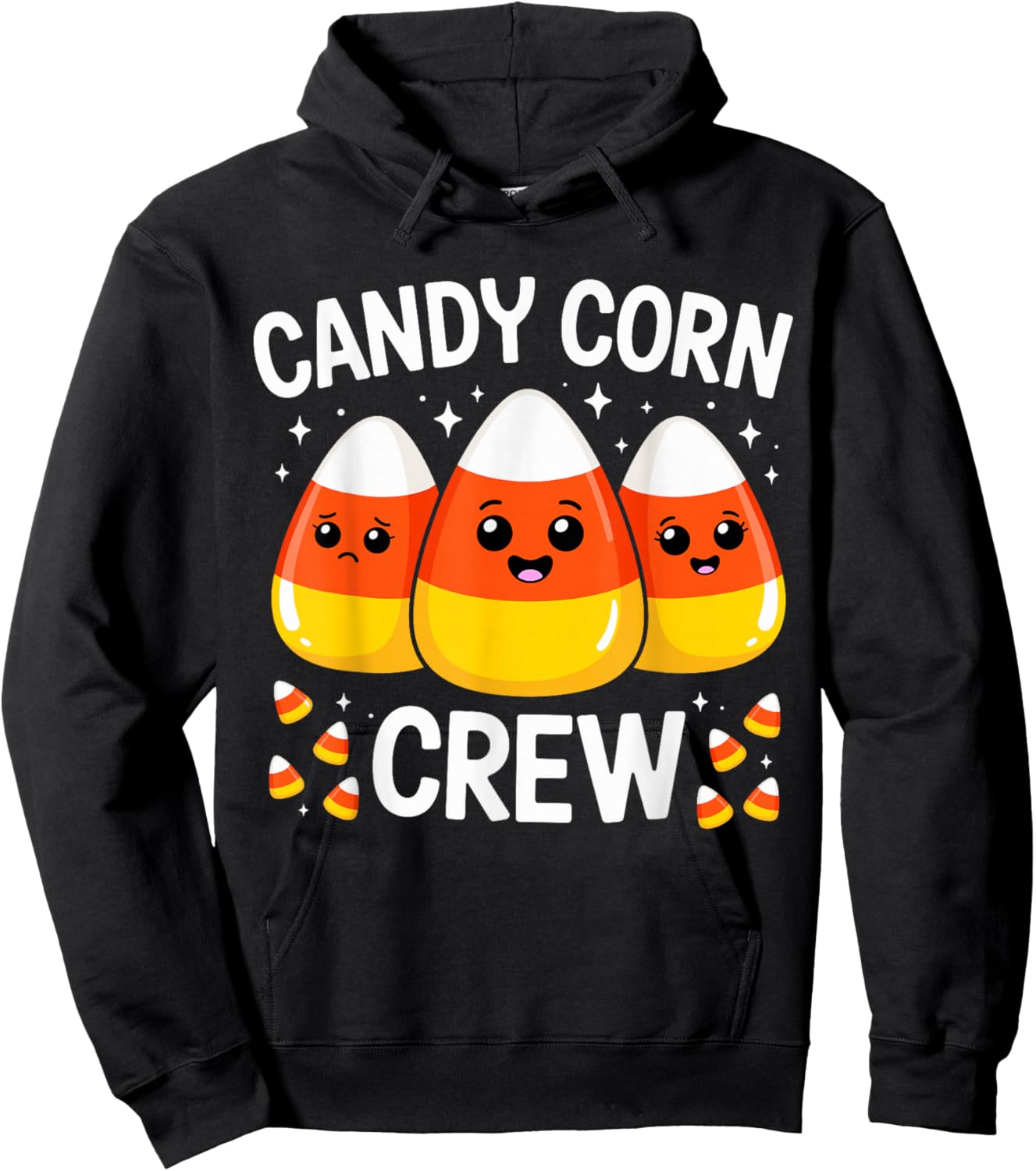 Candy Corn Crew Costume Halloween Hoodie - Hoodie | Black