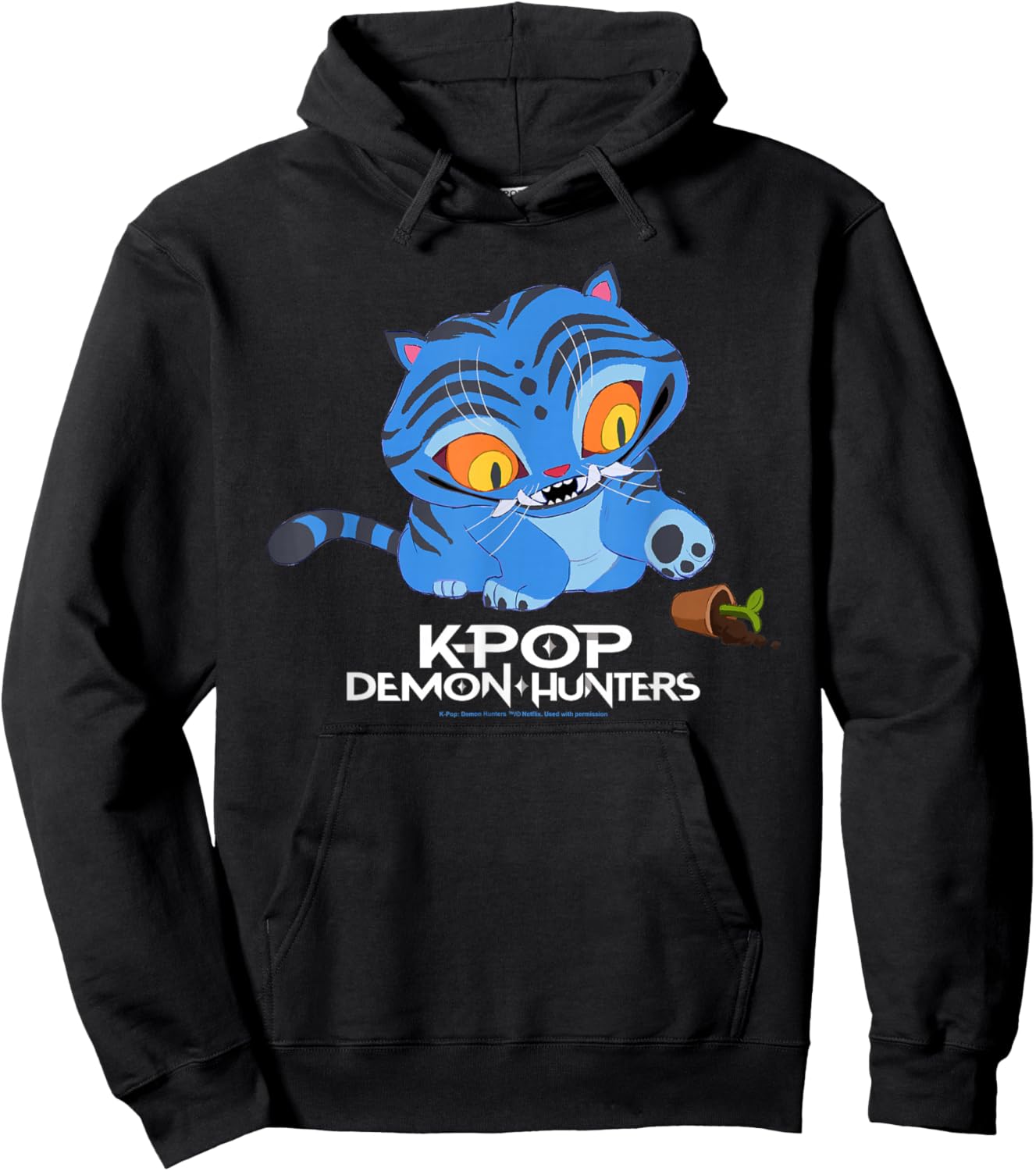 Kpop Demon Hunters Cute Derpy Officially Licensed Hoodie - Hoodie | Black