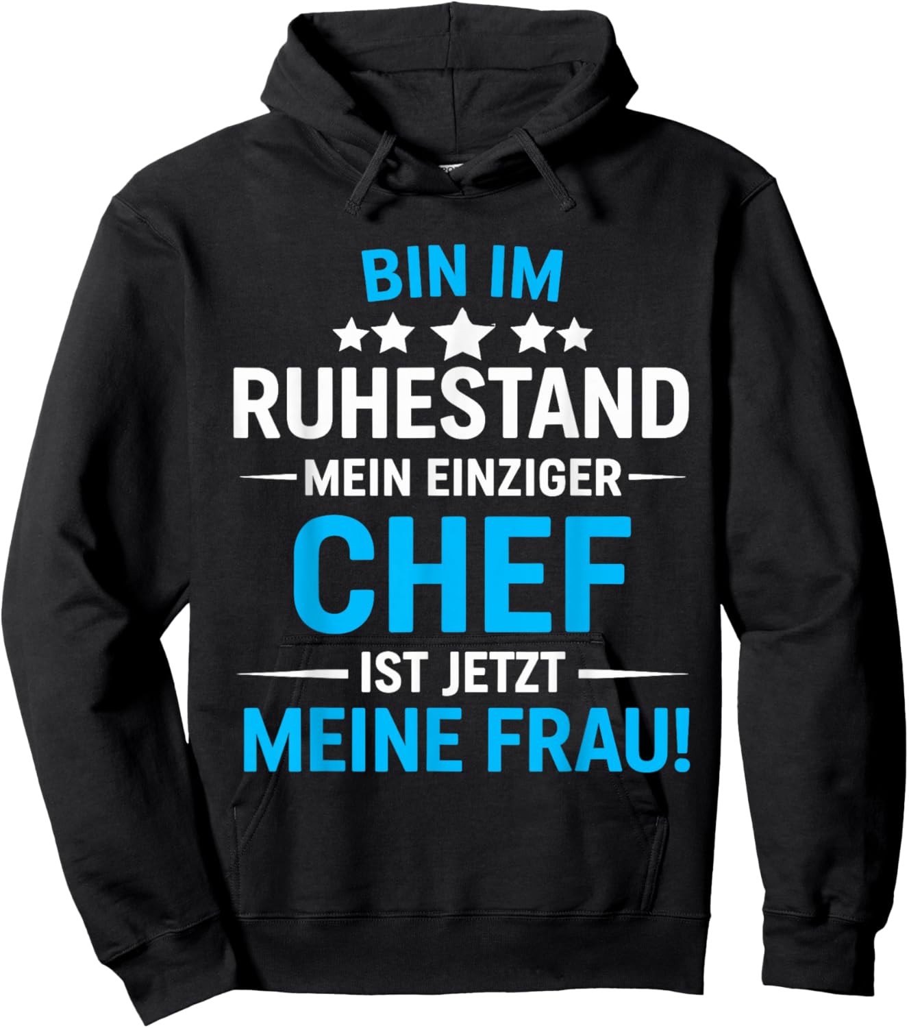 Pensionär Rente Bin im Ruhestand 2026 Pensioner Man Hoodie - Hoodie | Black
