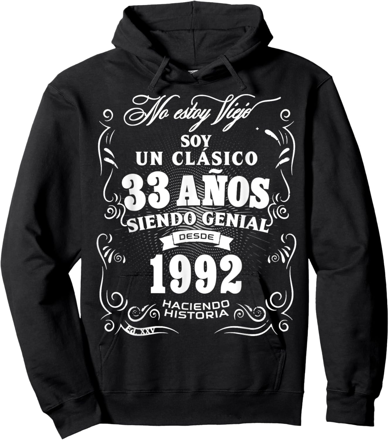 33rd Birthday gift in Spanish Regalo cumpleanos 33 Hoodie - Hoodie | Black
