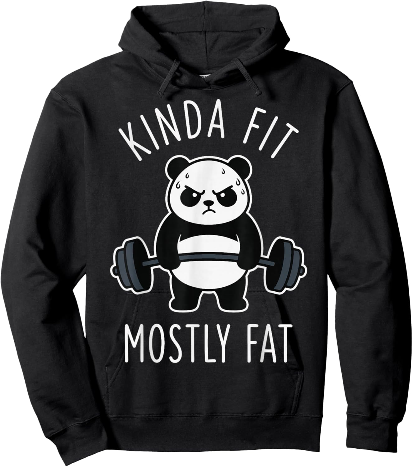 Kinda Fit Mostly Fat Hoodie - Hoodie | Black