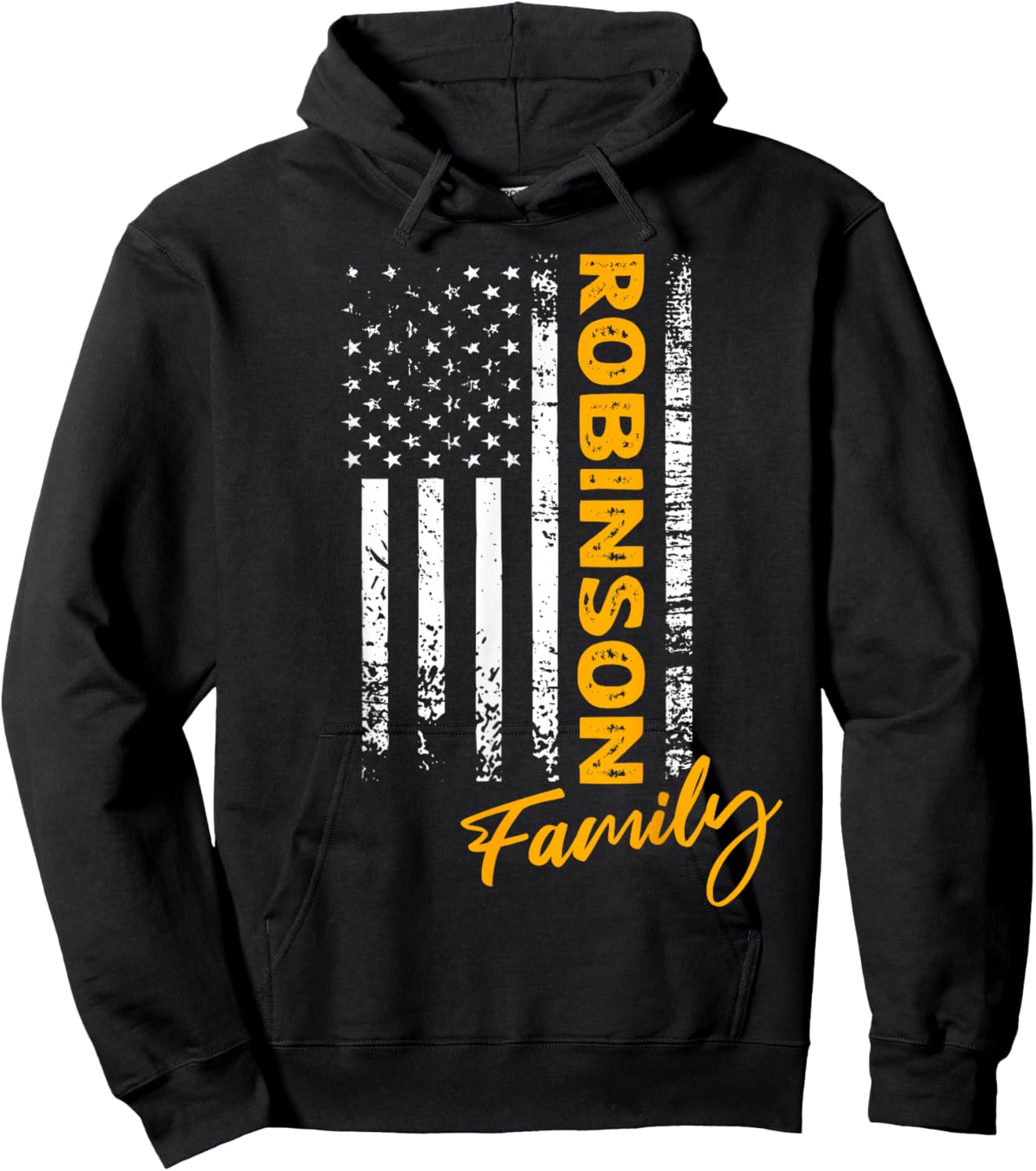 Robinson Surname American Robinson Last Name Robinson Hoodie - Hoodie | Black