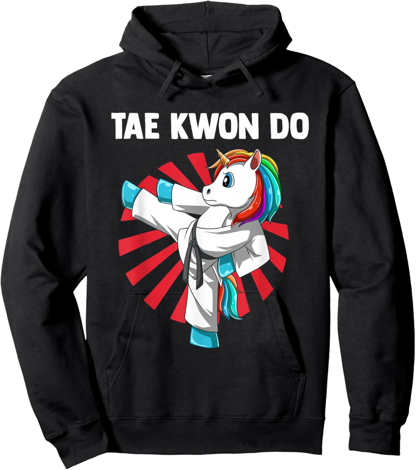 Taekwondo Unicorn Hoodie - Hoodie | Black