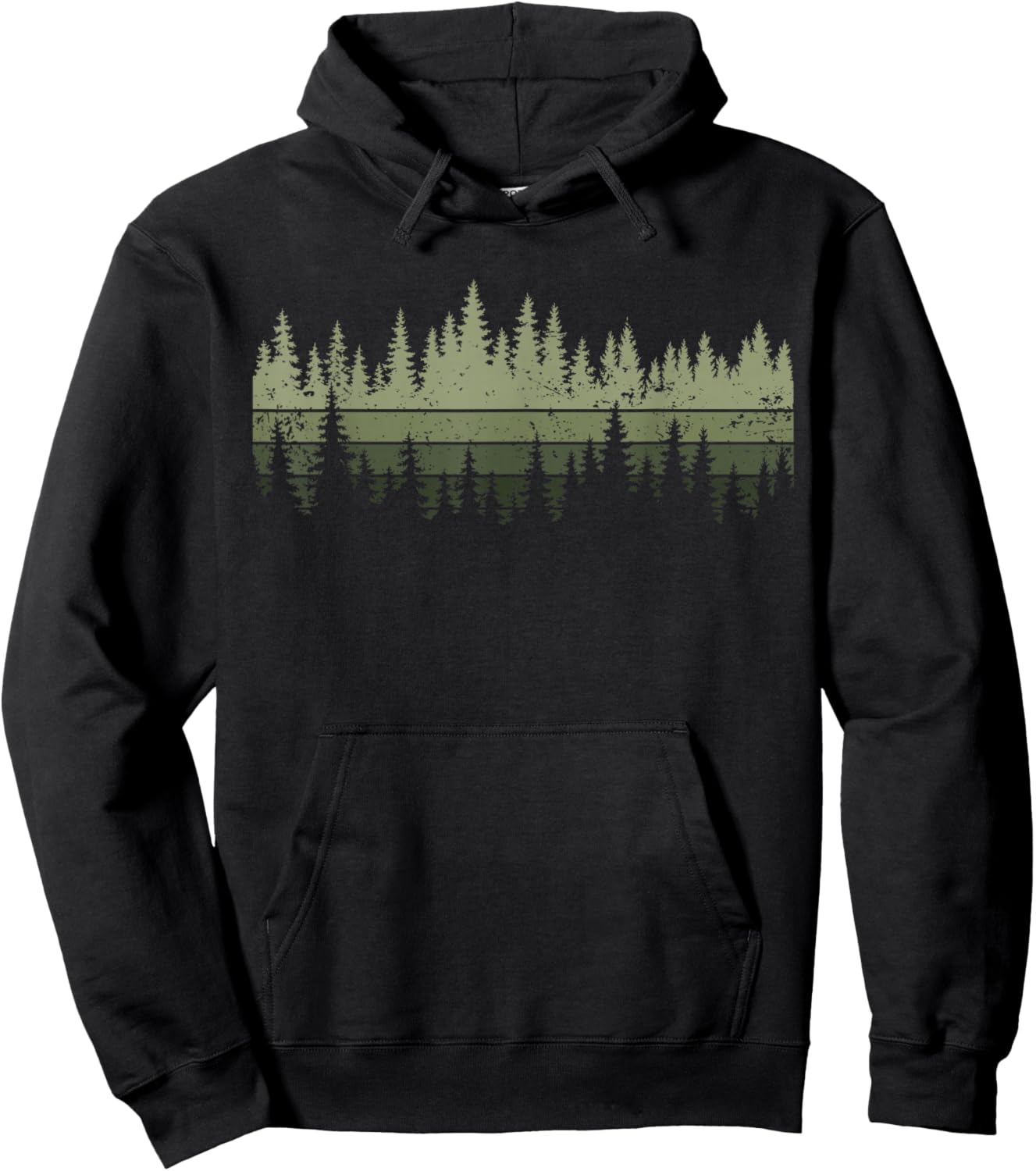 Outdoors Nature Forest Retro Hoodie - Hoodie | Black