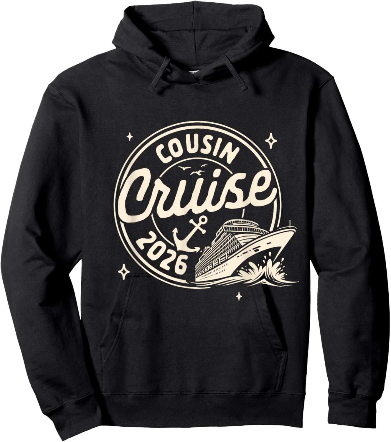 Cruise Trip Family Trip Cruising Vacation Cousin Cruise 2026 Hoodie - Hoodie | Black