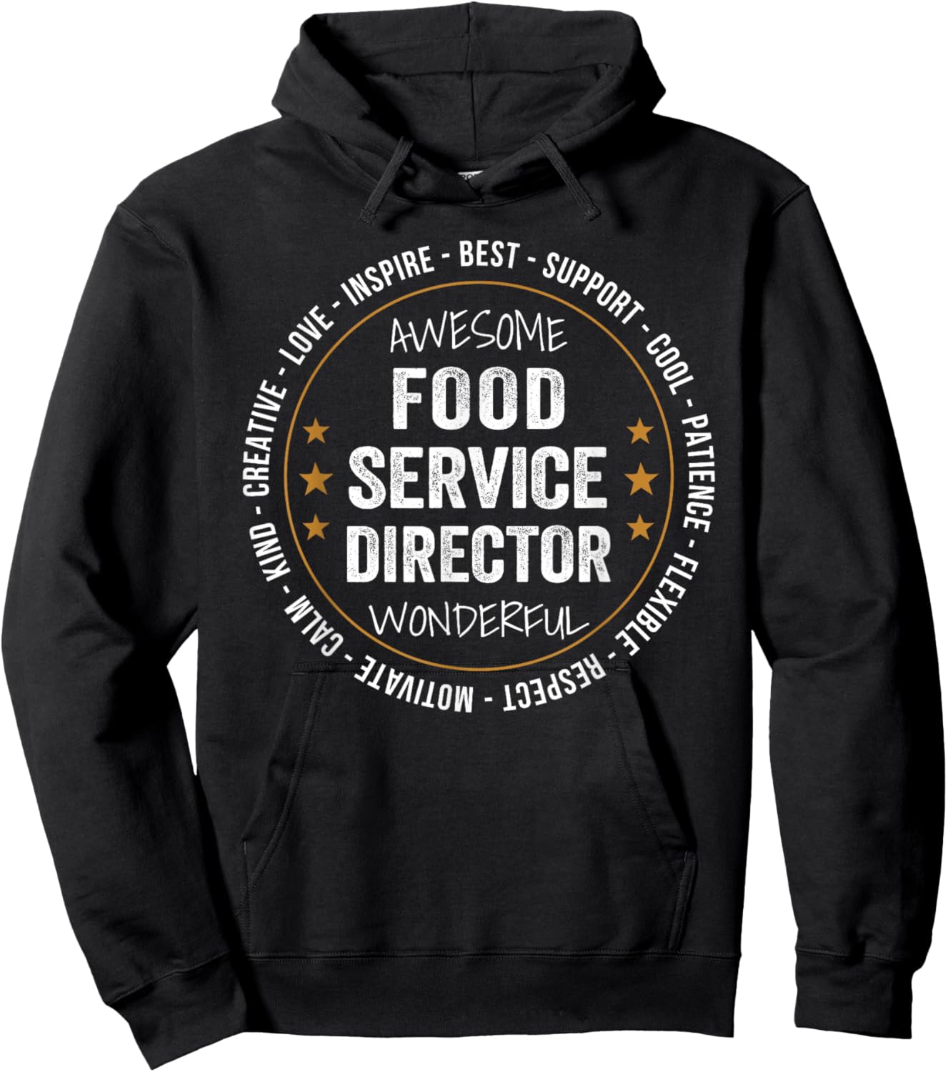 Food Service Director Gifts Appreciation Funny Hoodie - Hoodie | Black