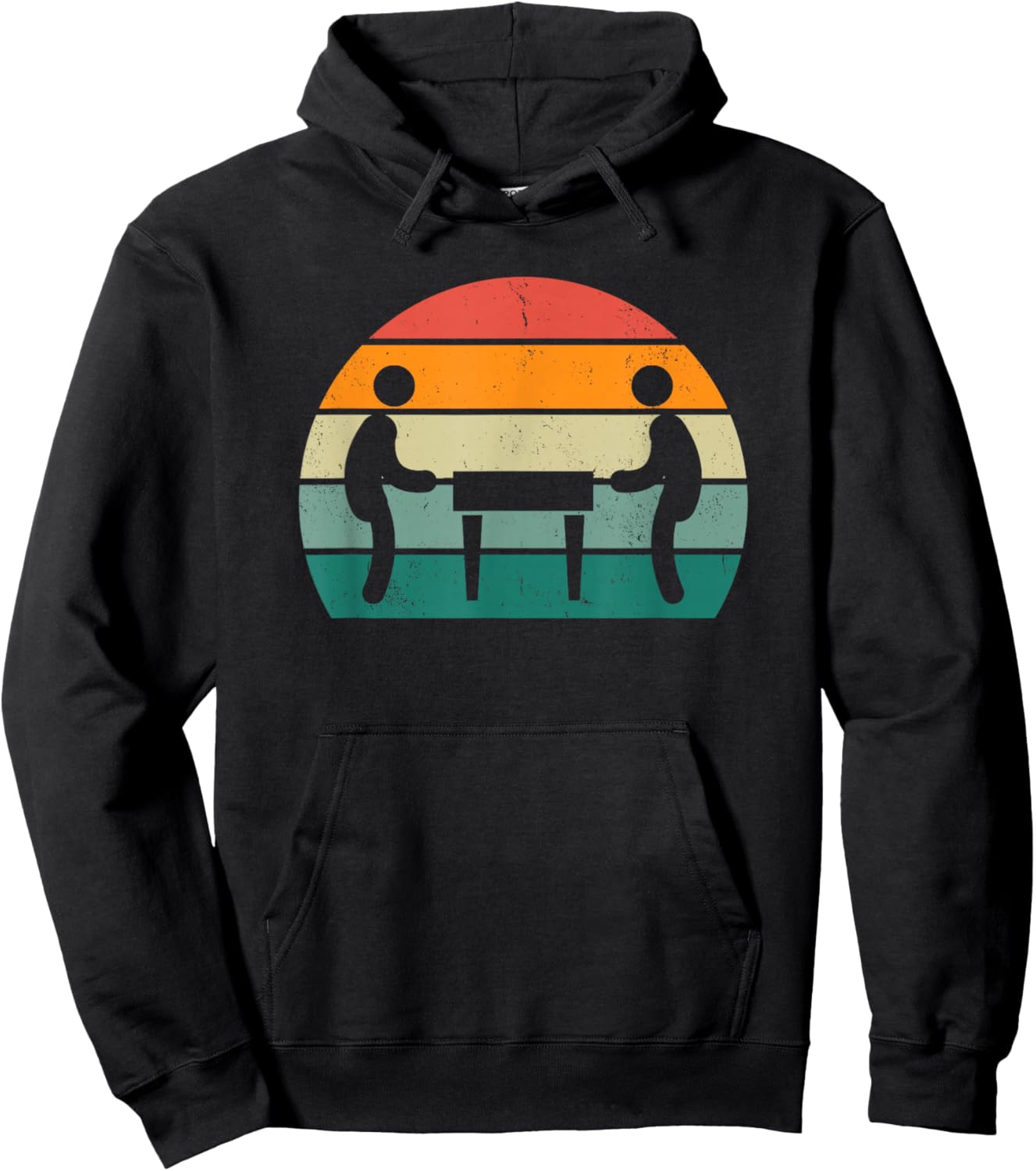 Retro Foosball Player Amateur Foosball Hoodie - Hoodie | Black