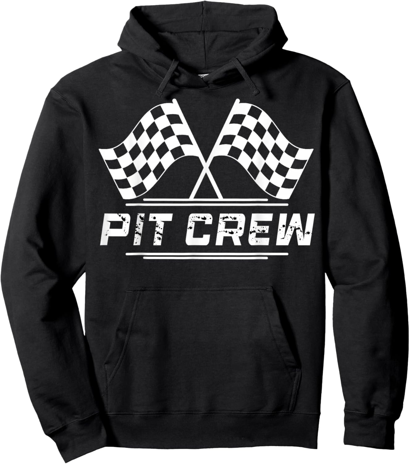 Race Car Driver Birthday Party Racing Family Pit Crew Hoodie - Hoodie | Black
