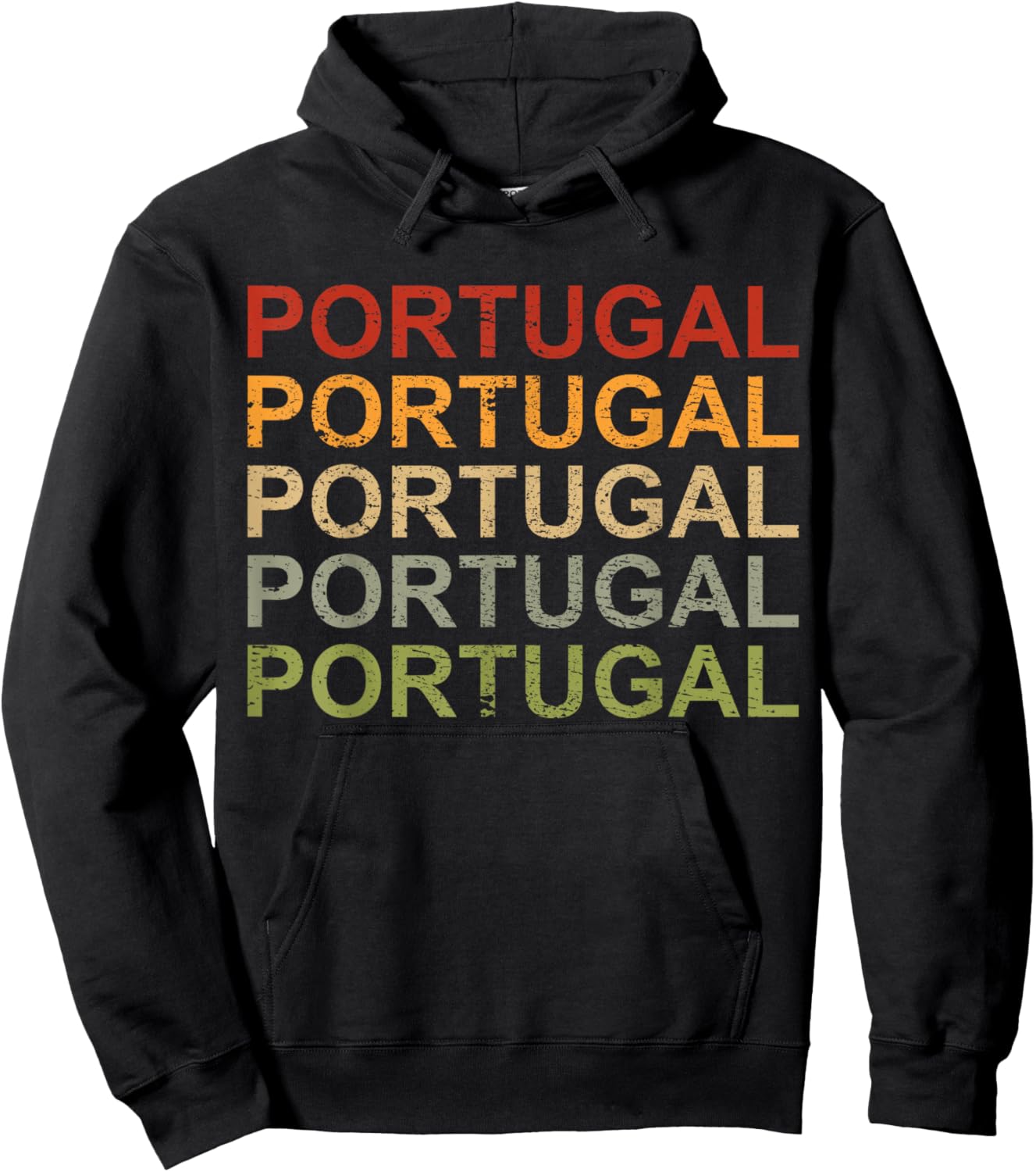 Retro Portugal Vacation, Portugal Travel, Portugal Hoodie - Hoodie | Black