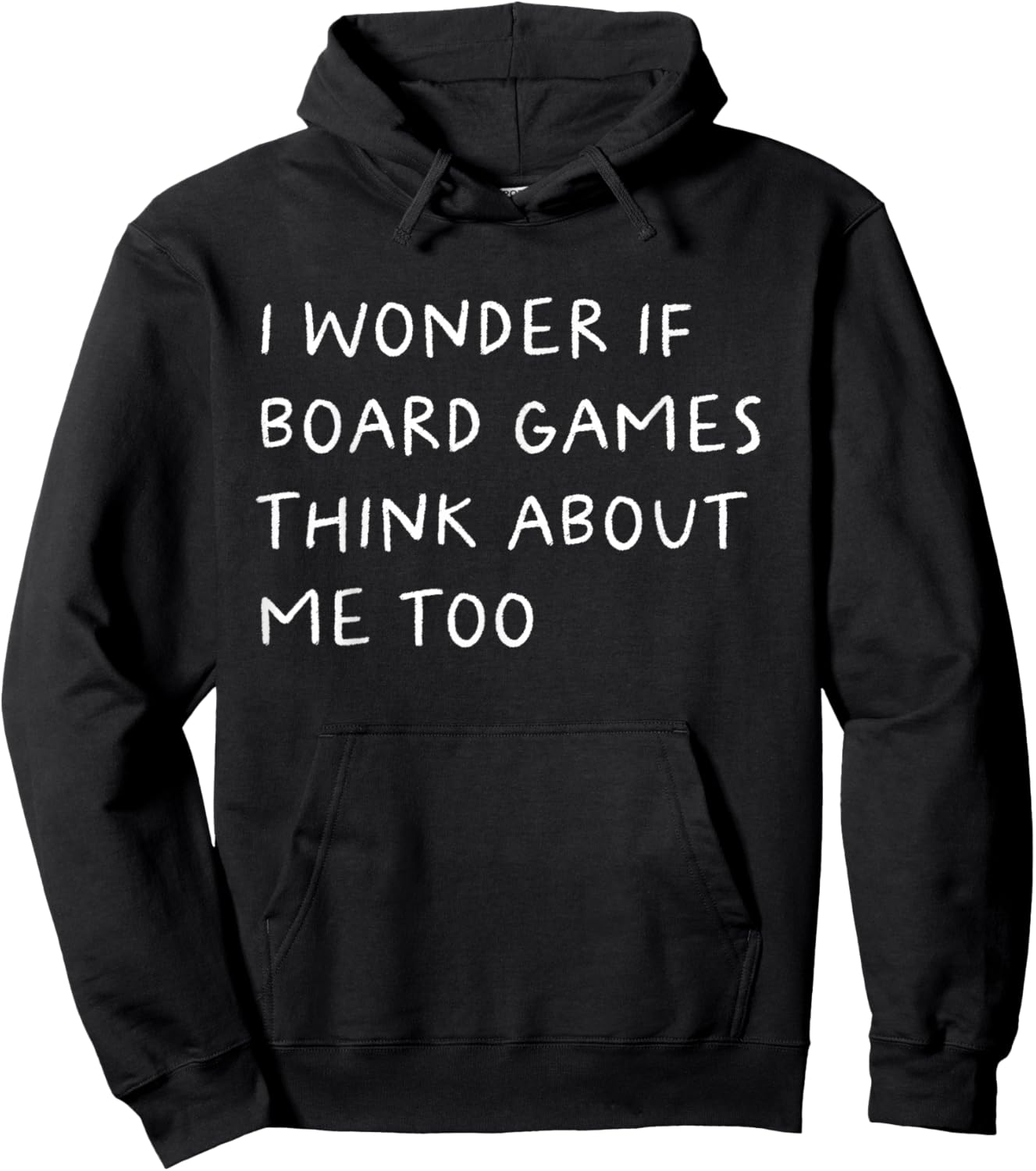 I Wonder If Board Games Think About Me Too Funny Hoodie - Hoodie | Black
