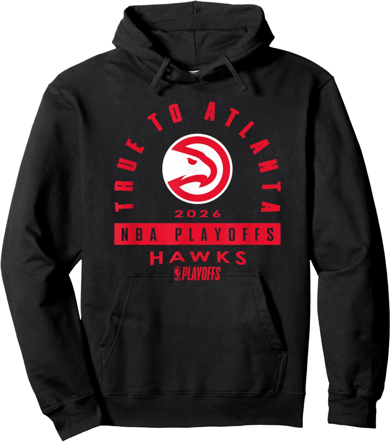 NBA 2026 Playoffs Mantra Hawks Over The Rainbow Hoodie - Hoodie | Black