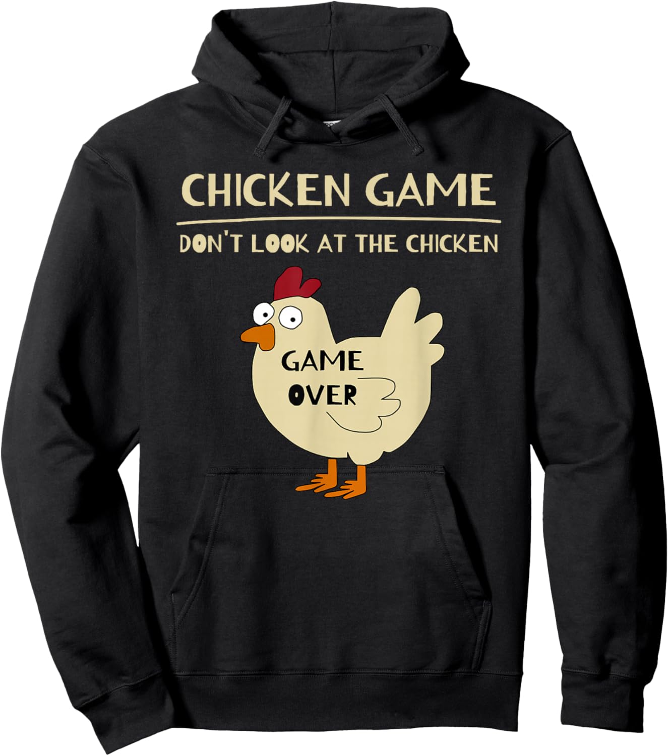 Chicken Game Funny Chicken Hoodie - Hoodie | Black