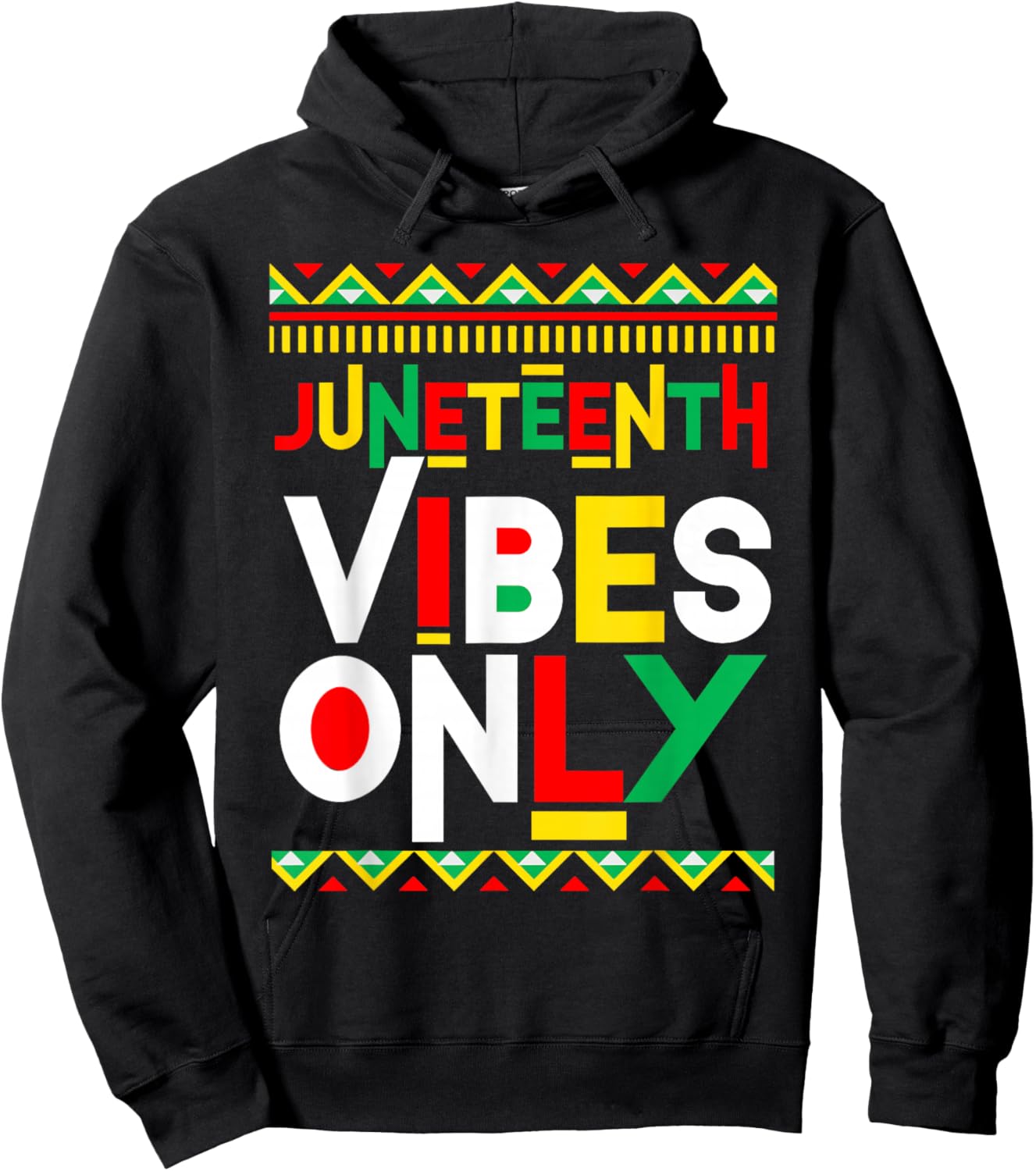Juneteenth Vibes Only 1865 African Melanin Men Women Kids Hoodie - Hoodie | Black