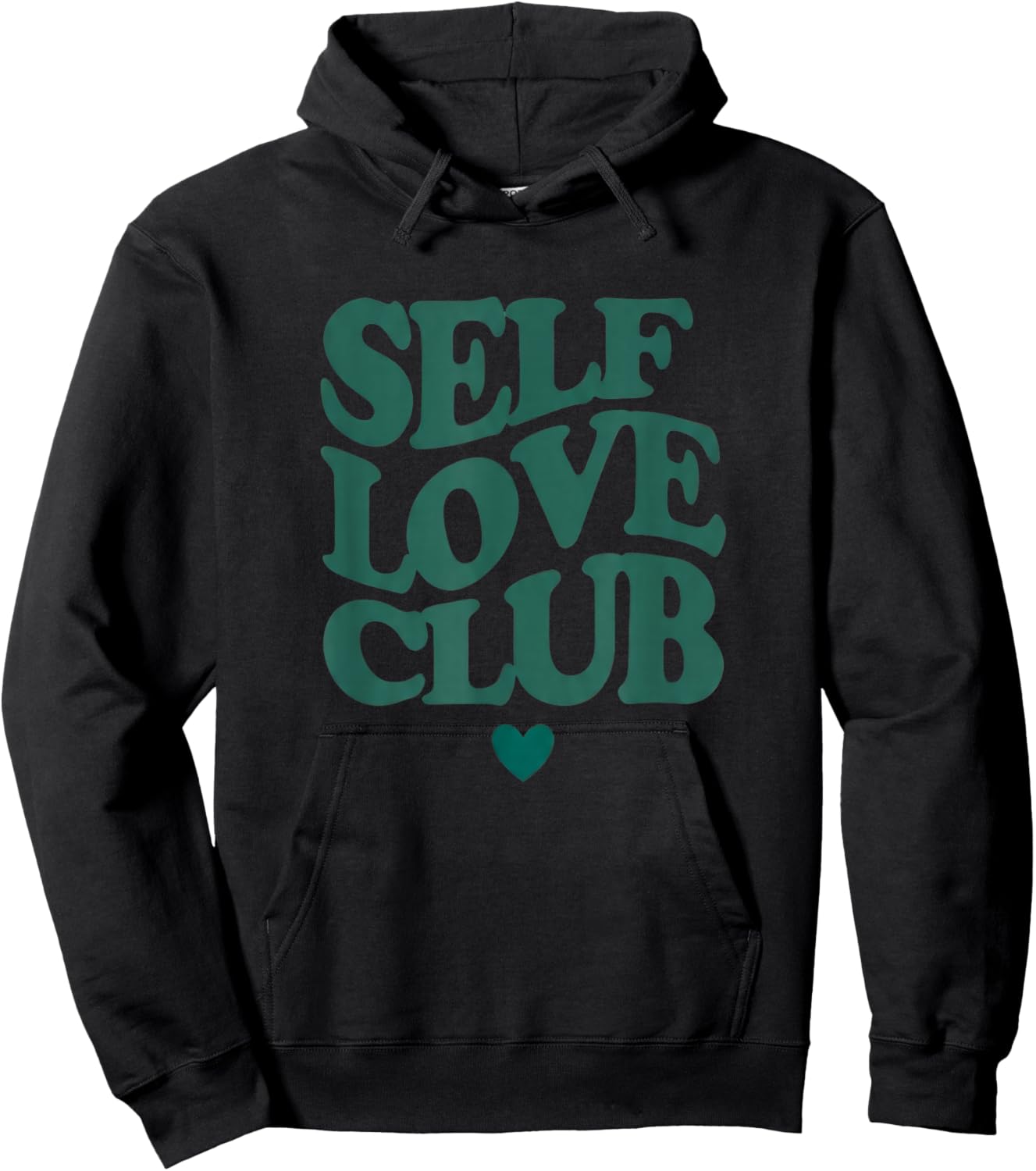 Self Love Club Statement Men Women Hoodie - Hoodie | Black
