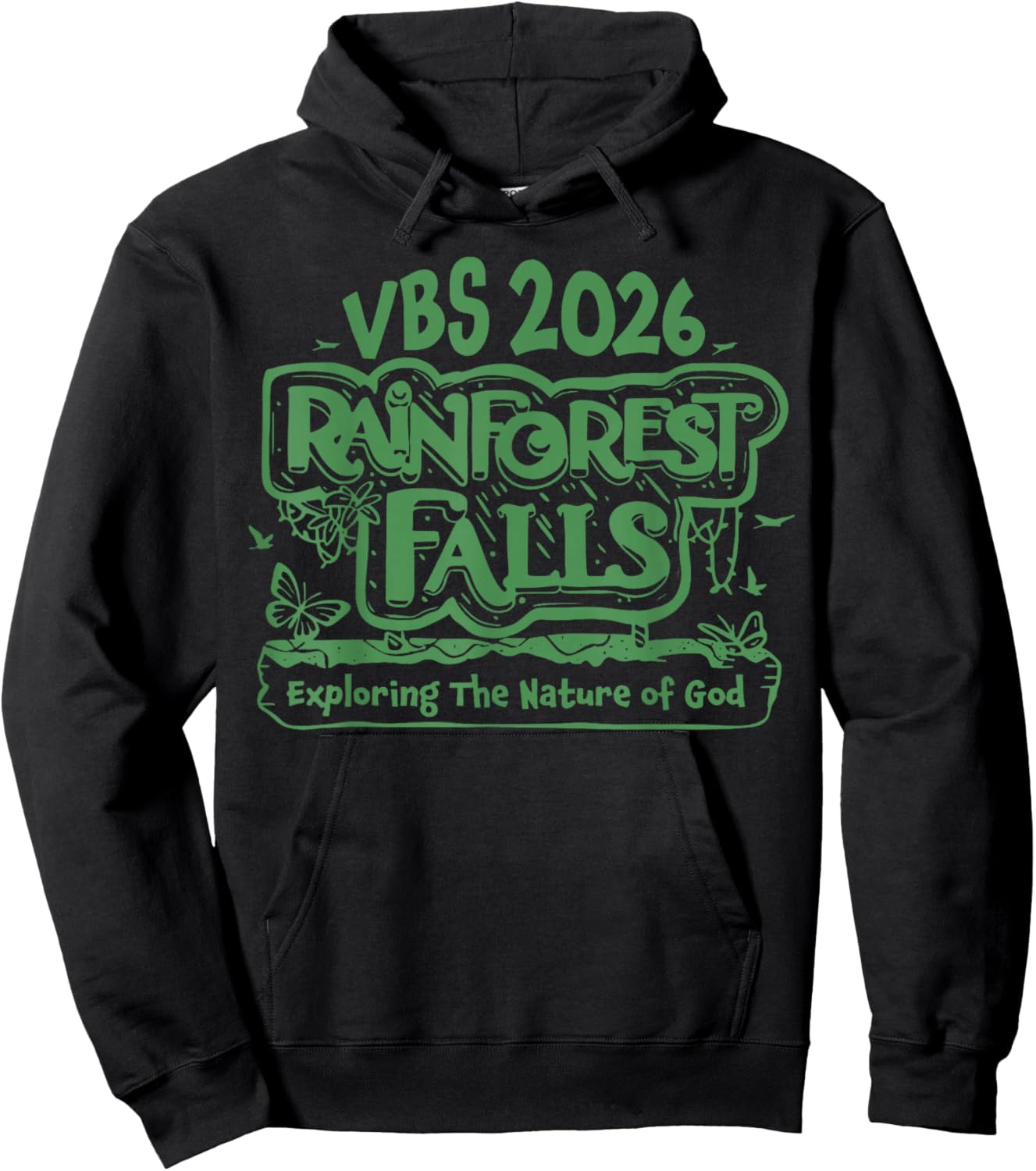 Rainforest Falls VBS 2026 Exploring The Nature of God Bible Hoodie - Hoodie | Black