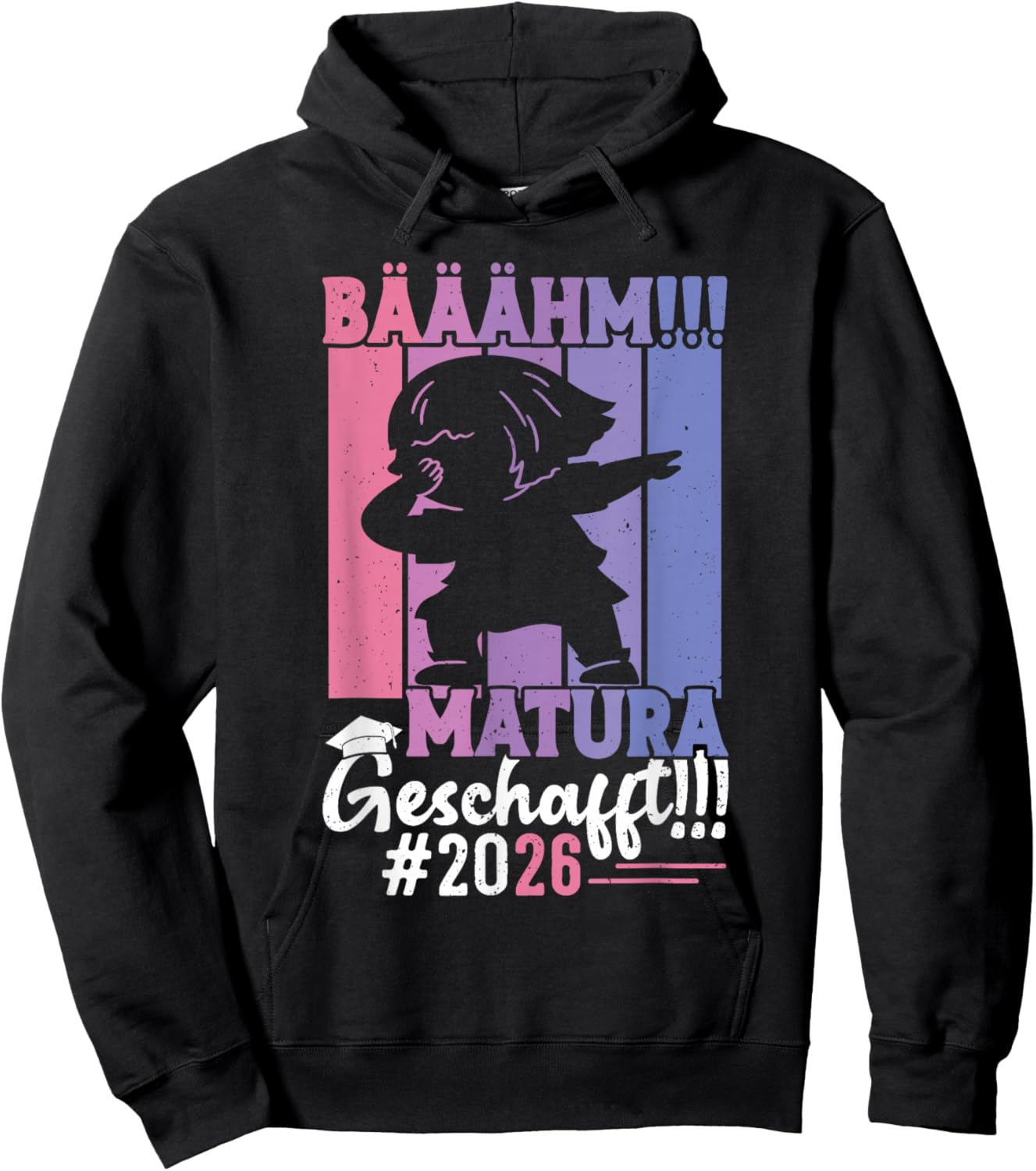 Maturantin BÄÄÄHM MATURA GESCHAFFT 2026 Lustig Maturantinnen Hoodie - Hoodie | Black