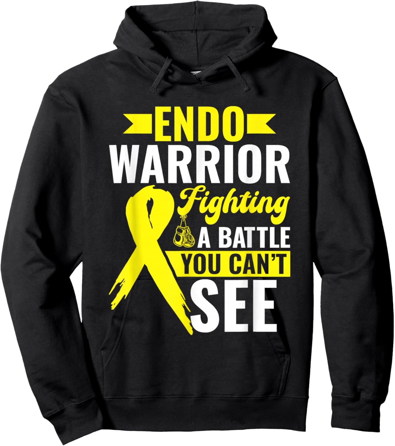 Endo Warrior - Endometriosis Awareness Endo Hoodie - Hoodie | Black