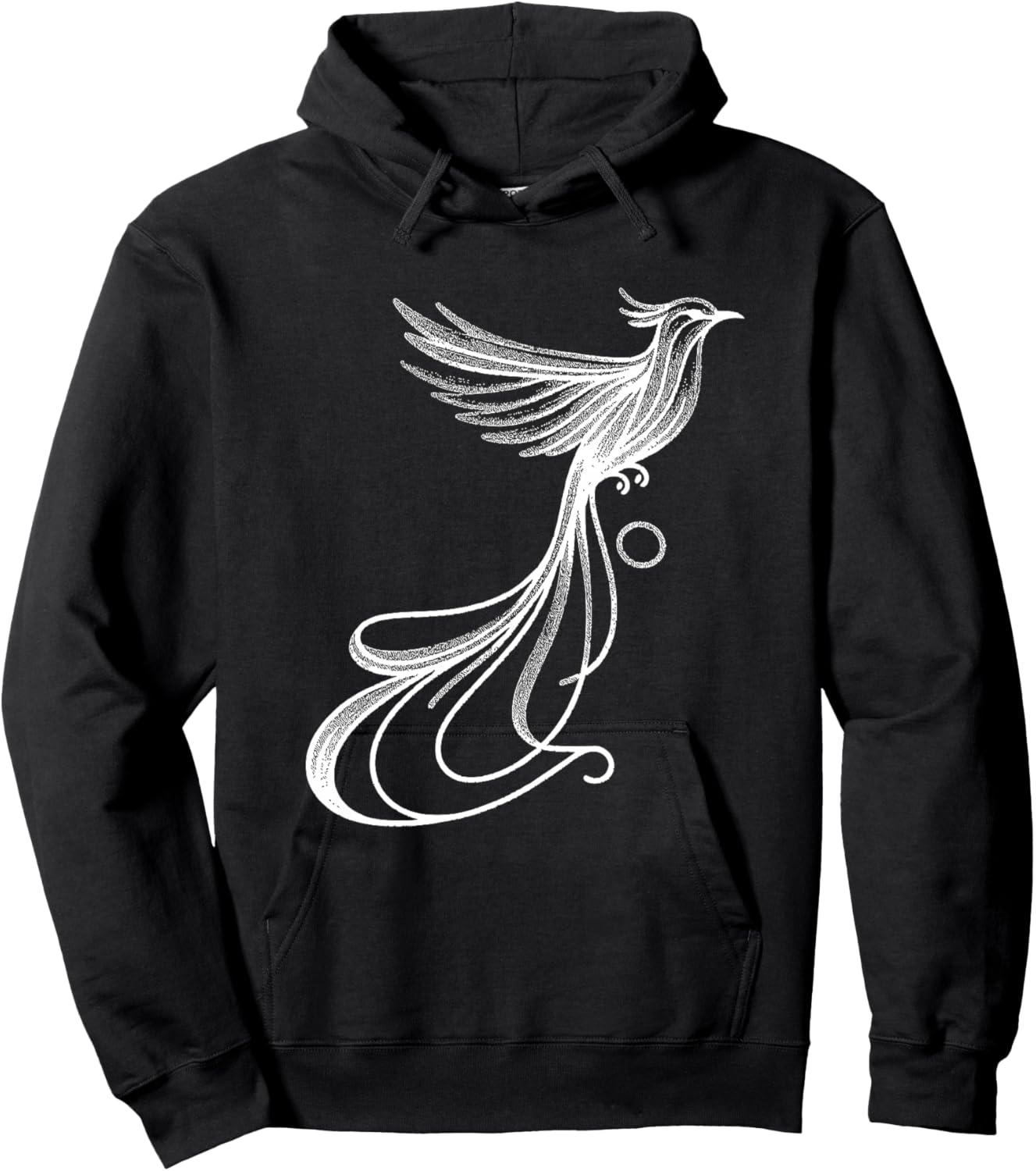 Quetzal Linéaire Ornithologue Haut de Gamme Hoodie - Hoodie | Black
