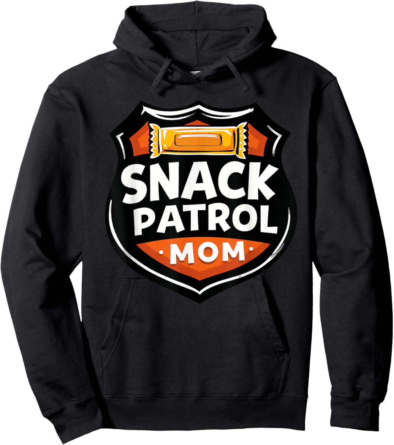 Snack Patrol Mom Halloween Badge Hoodie - Hoodie | Black