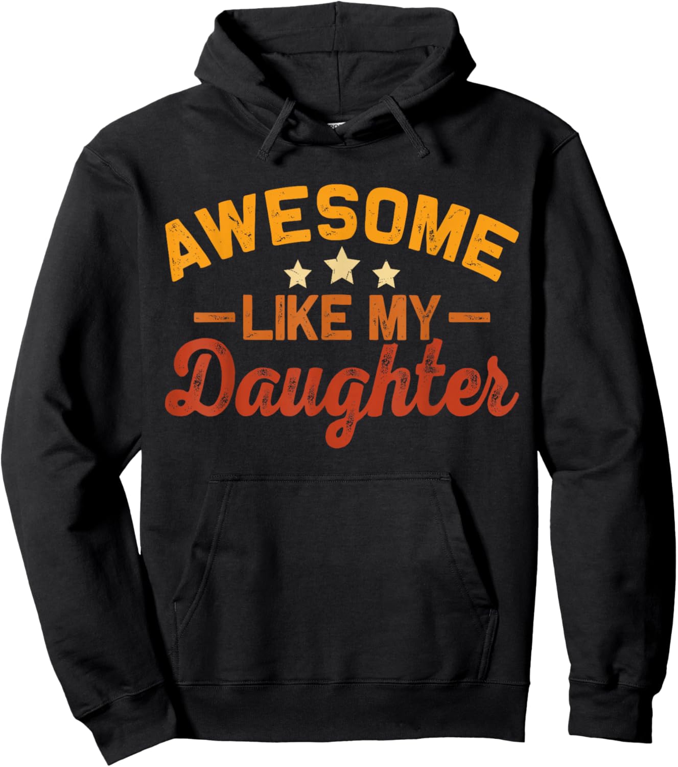 New Girl Dad Awesome Like My Daughter Promoted Fathers Day Hoodie - Hoodie | Black