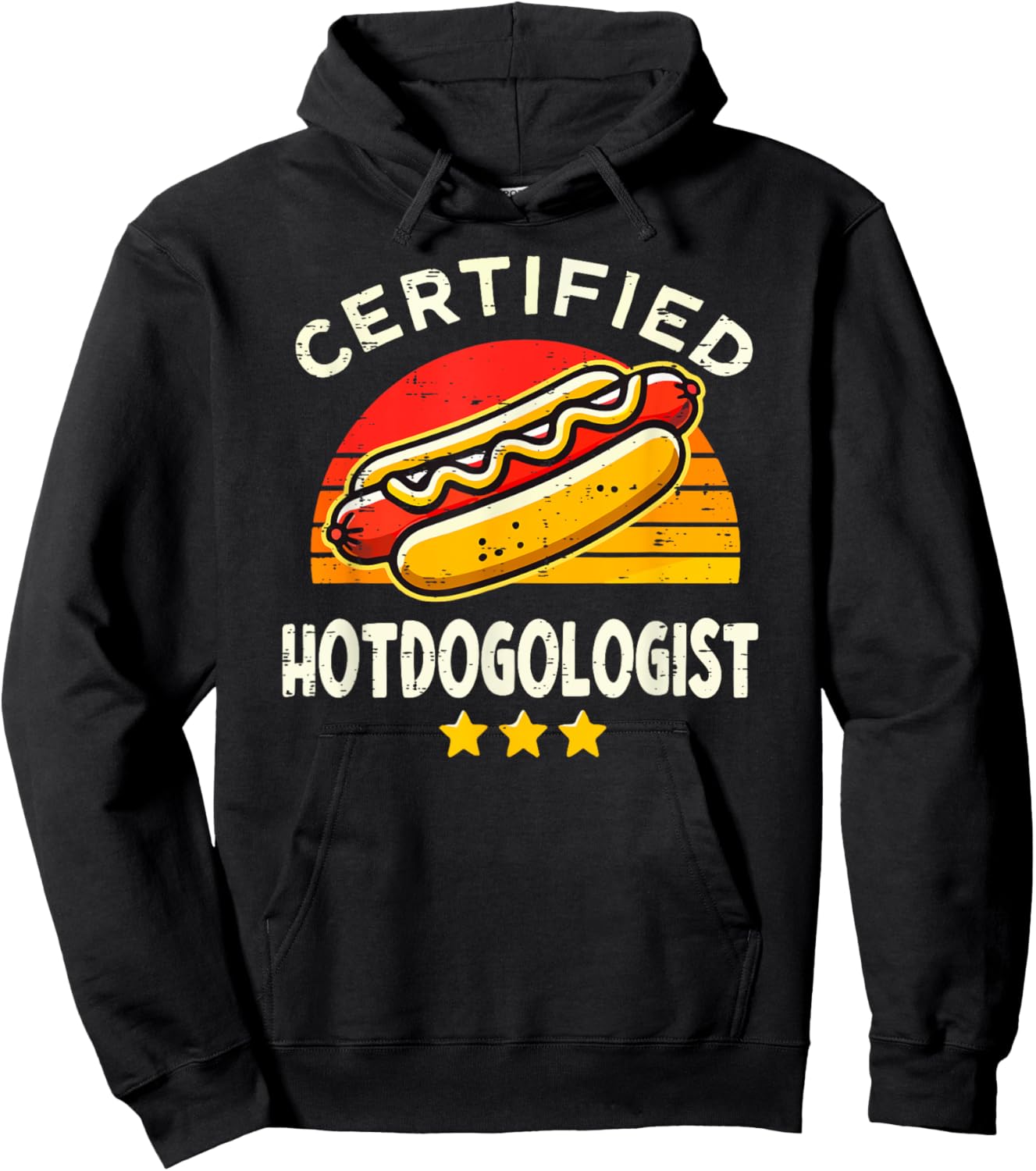 Funny Hotdog Shirt Women Sausage Hot Dog Lover Hoodie - Hoodie | Black