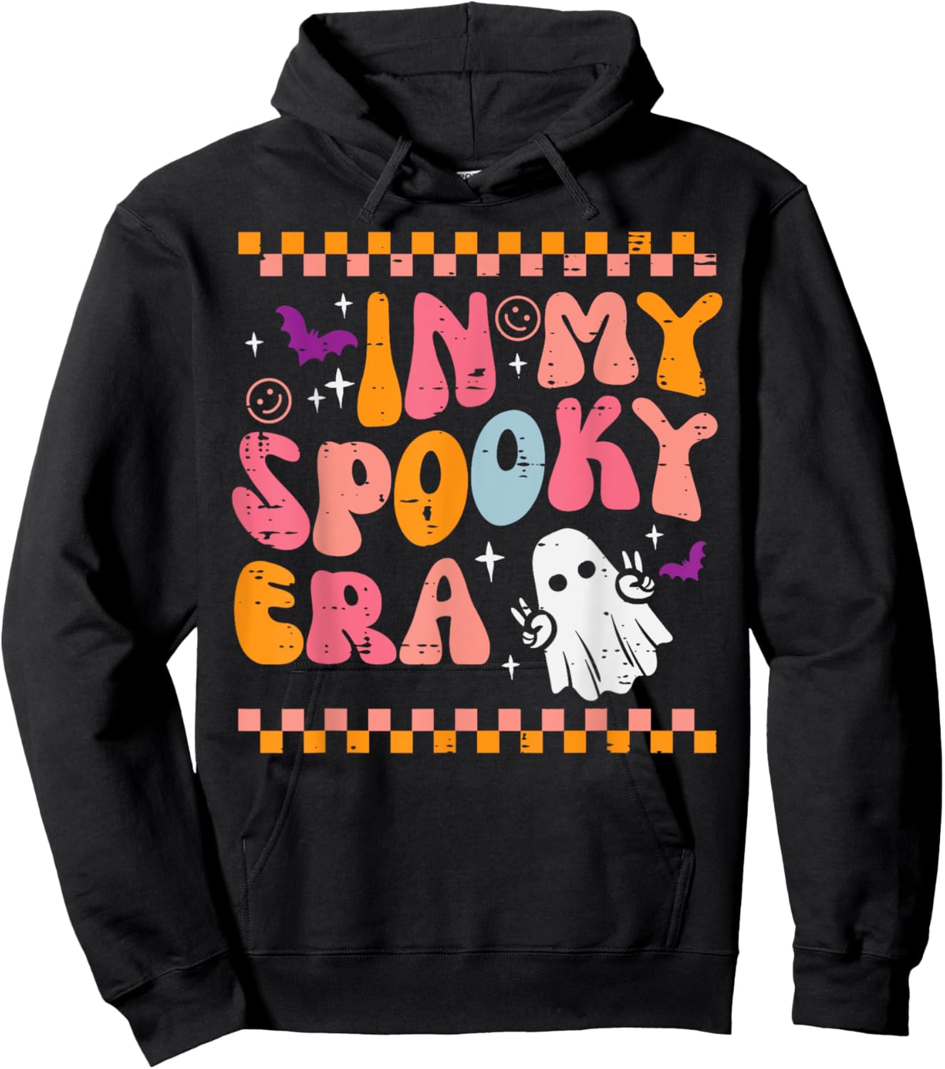Halloween My Spooky Era Retro Costume Groovy Men Women Kids Hoodie - Hoodie | Black