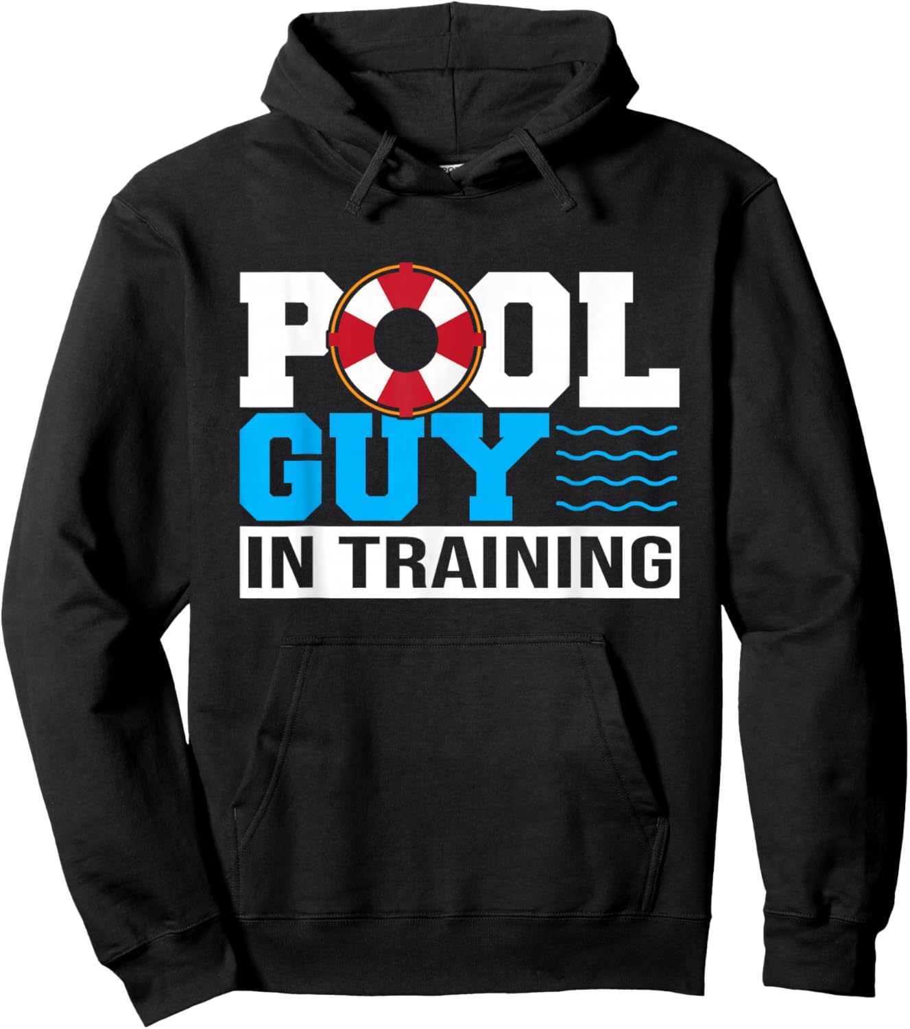 Pool Guy In Training Boy Swimming Pool Hoodie - Hoodie | Black