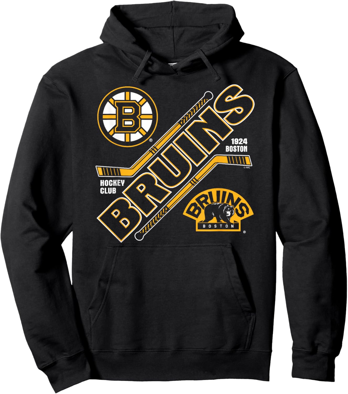 Boston Bruins Force Black Officially Licensed Hoodie - Hoodie | Black