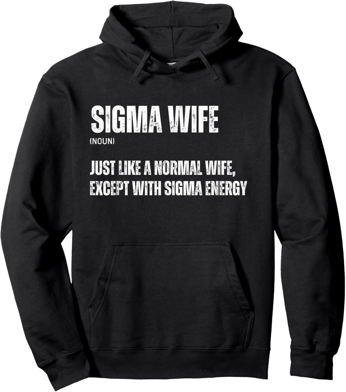 Funny Sigma Wife Funny Gen Alpha Sigma Family Meme Family Hoodie - Hoodie | Black