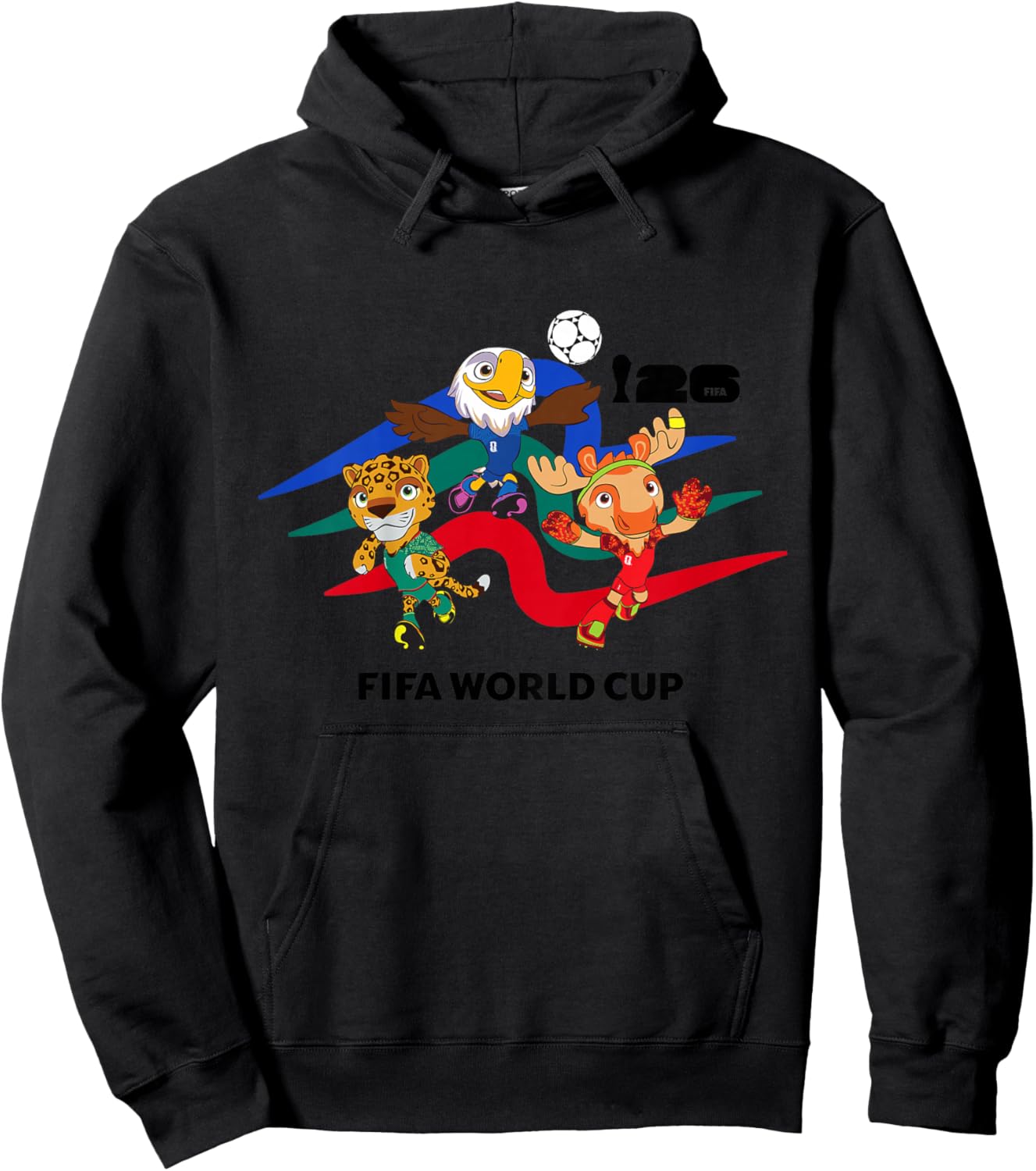 Kinder FIFA World CUP26 Host Country Maskottchen Action Hoodie - Hoodie | Black