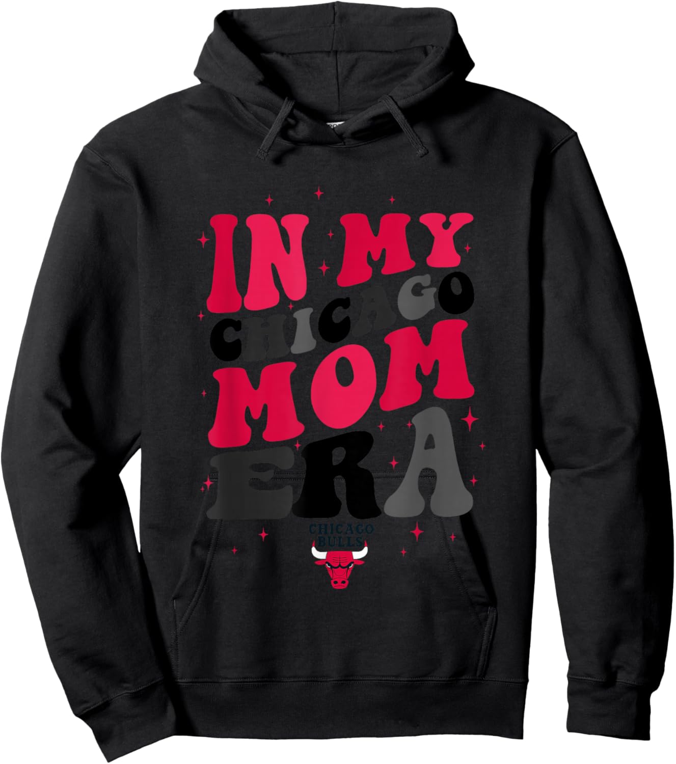 NBA Chicago Bulls In My Chicago Mom Era Logo Hoodie - Hoodie | Black
