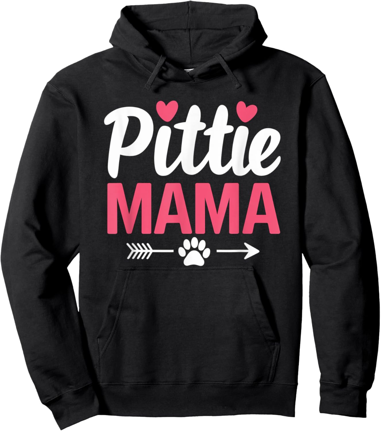 Funny Dog Pittie Mom Pitbull Dog Lovers Mothers Day Gifts Hoodie - Hoodie | Black