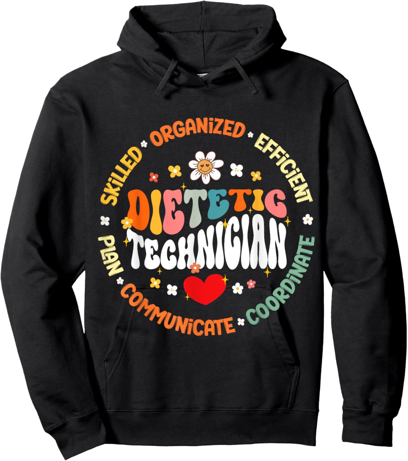 Dietetic Technician Life Appreciation healthcare worker Hoodie - Hoodie | Black