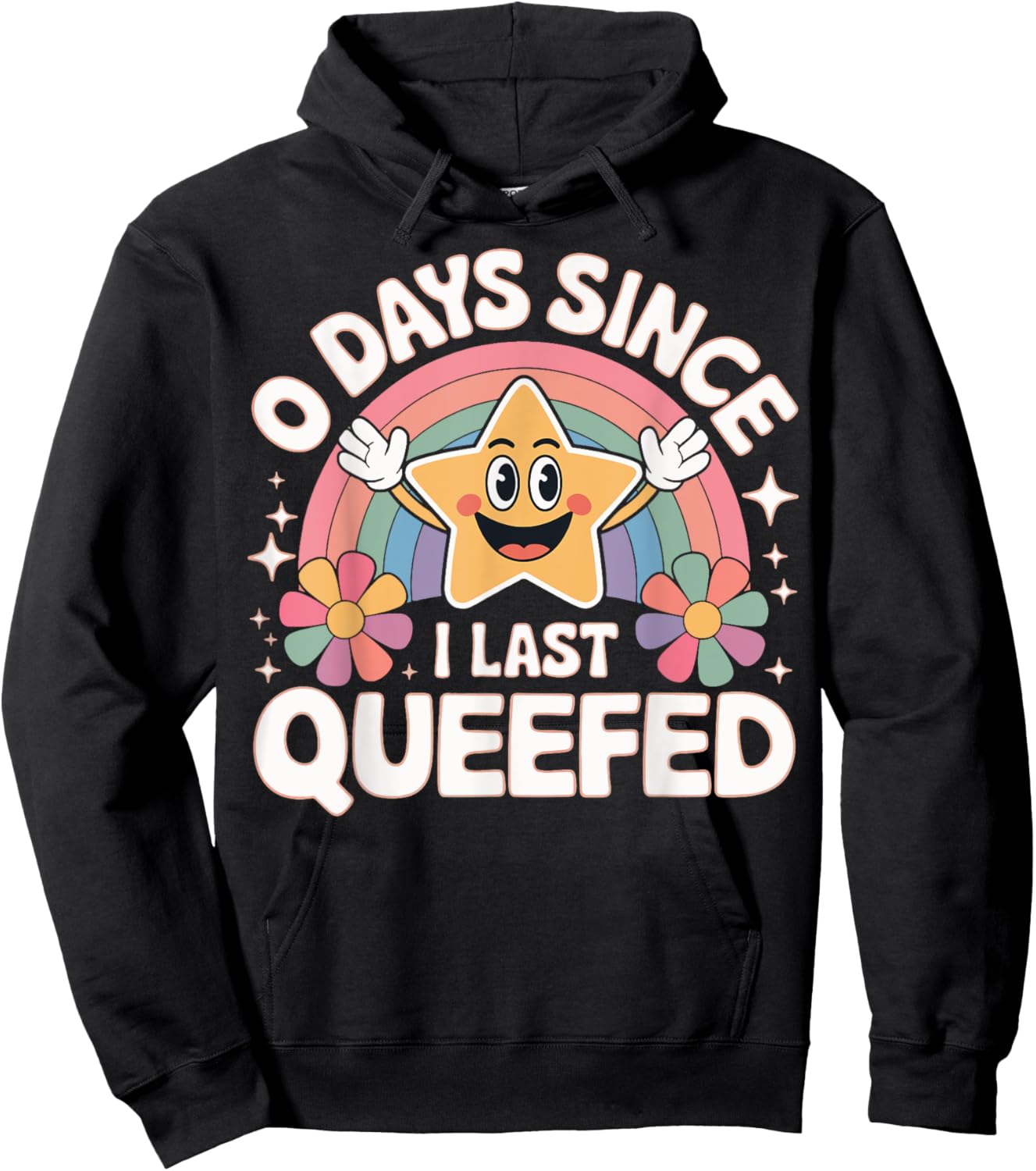 0 Days Since I Last Queefed Hoodie - Hoodie | Black