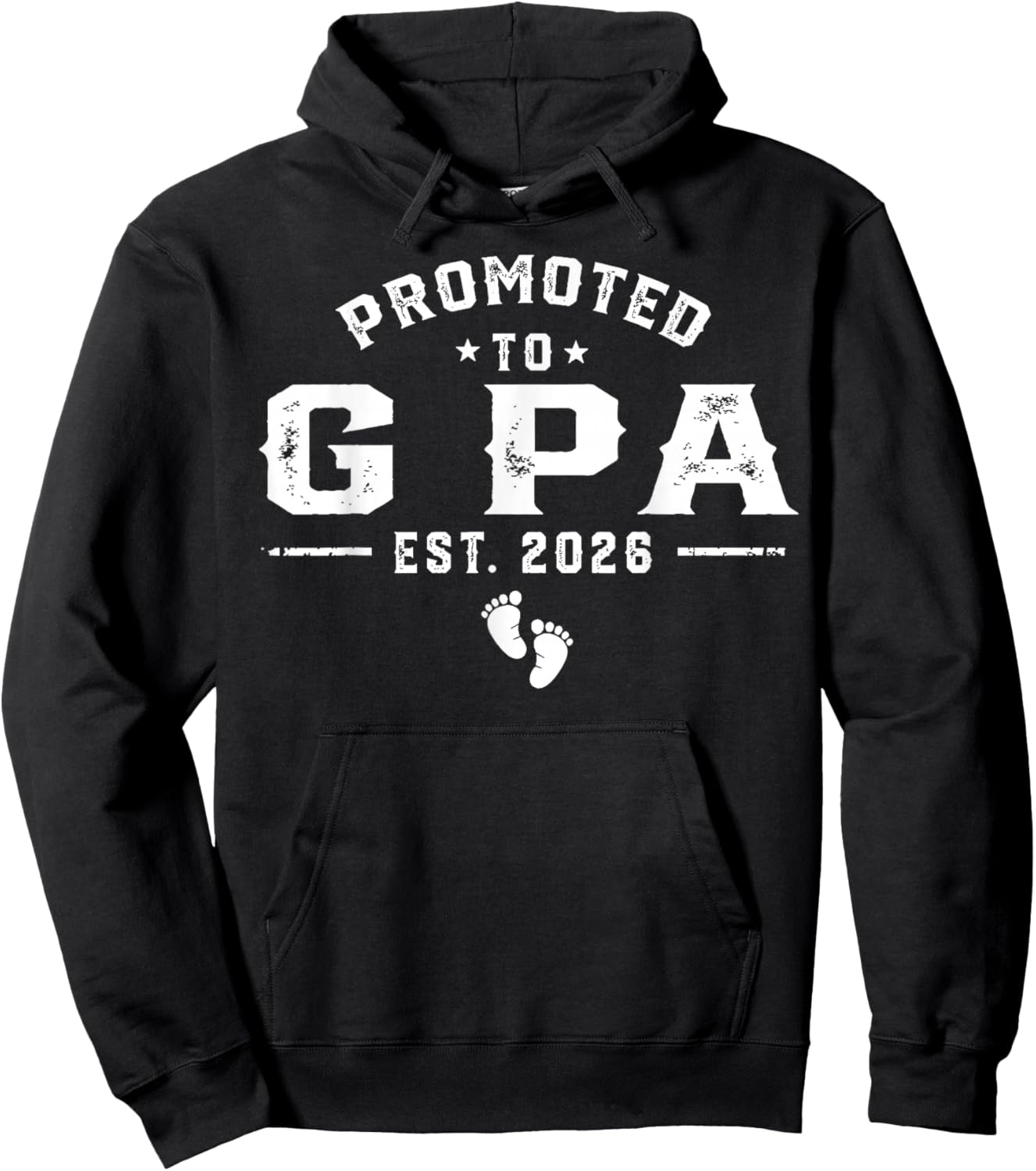 Promoted to G Pa Est 2026 Pregnancy Announcement Hoodie - Hoodie | Black