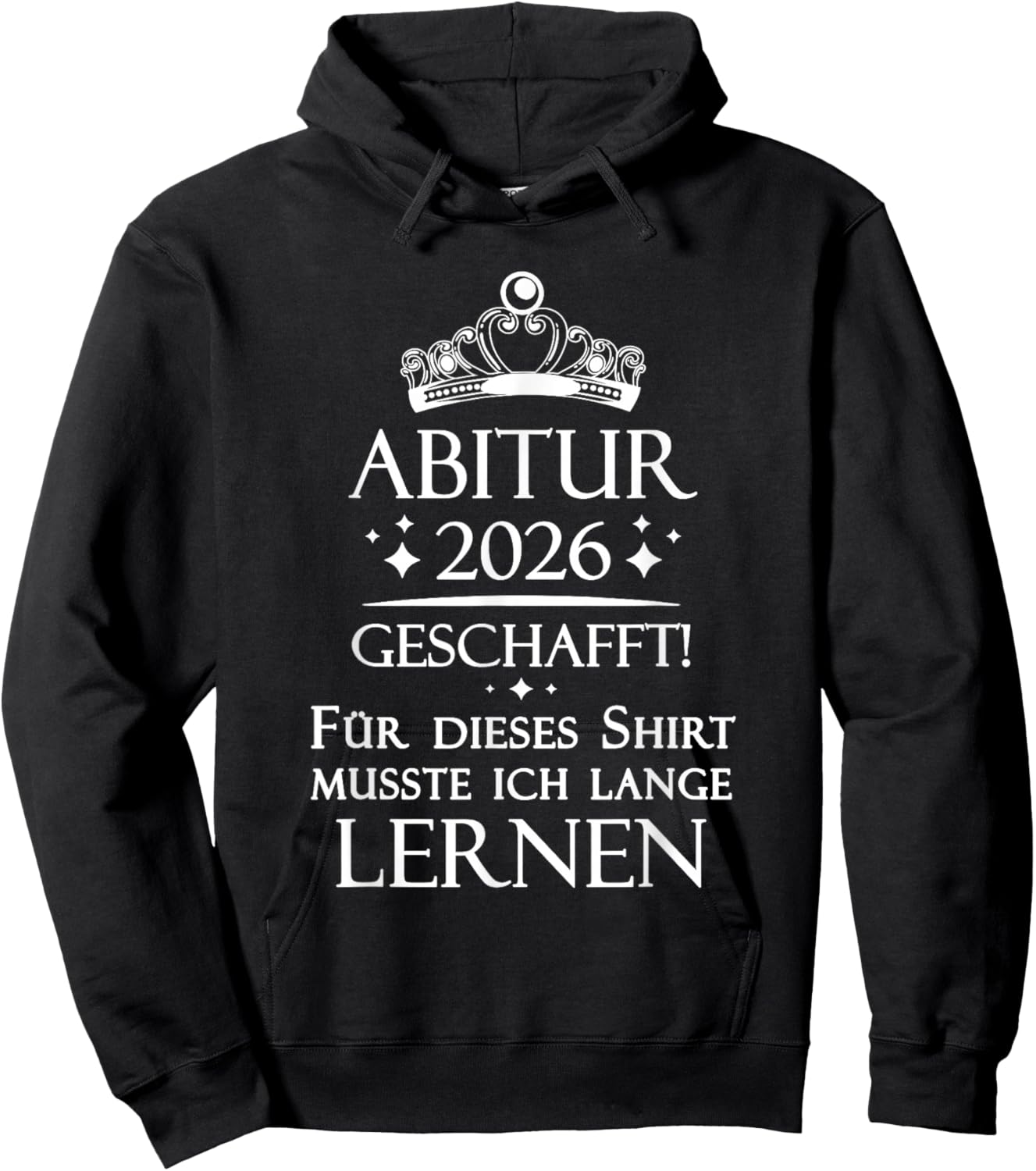 Abitur 2026 Geschafft Abi AK 2026 Bestanden Hoodie - Hoodie | Black